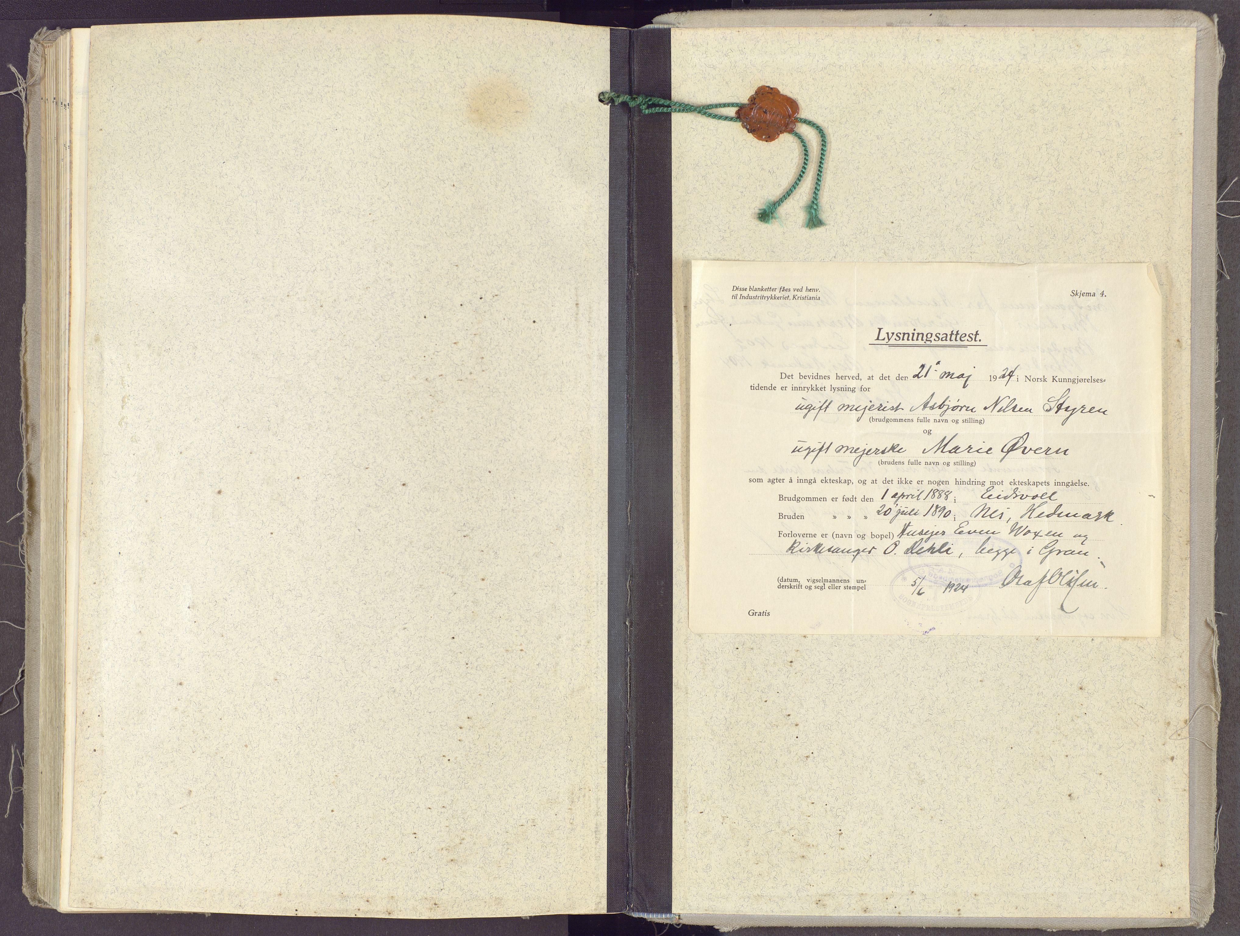 Gran prestekontor, AV/SAH-PREST-112/H/Ha/Haa/L0023: Parish register (official) no. 23, 1919-1938