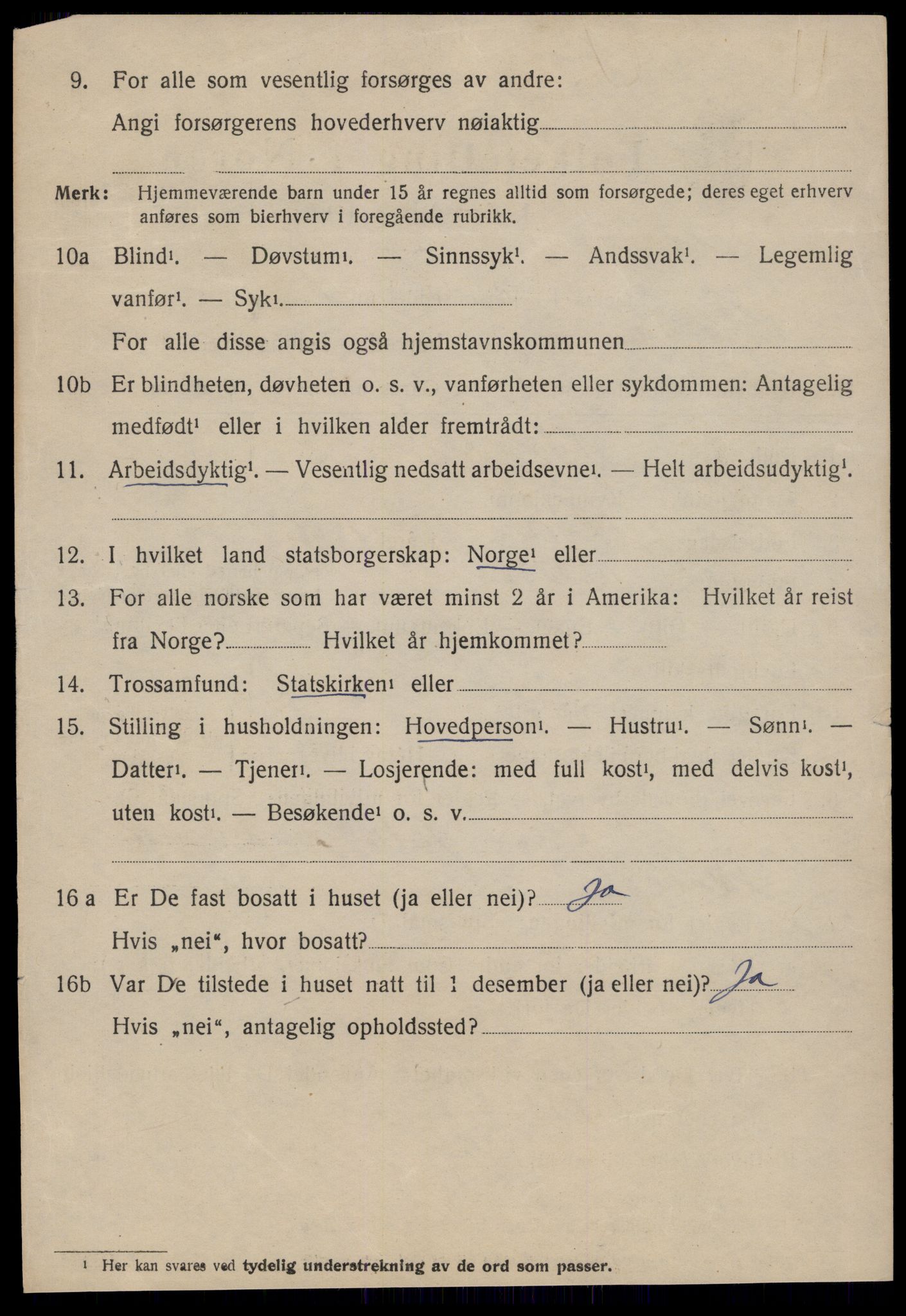 SAT, 1920 census for Fræna, 1920, p. 1110