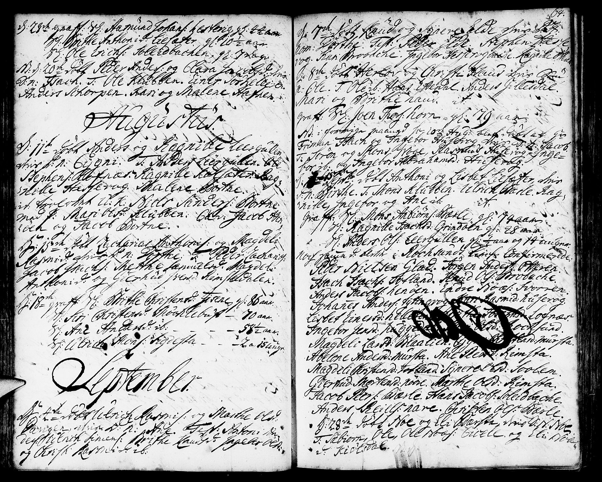 Davik sokneprestembete, SAB/A-79701/H/Haa/Haaa/L0002: Parish register (official) no. A 2, 1742-1816, p. 64