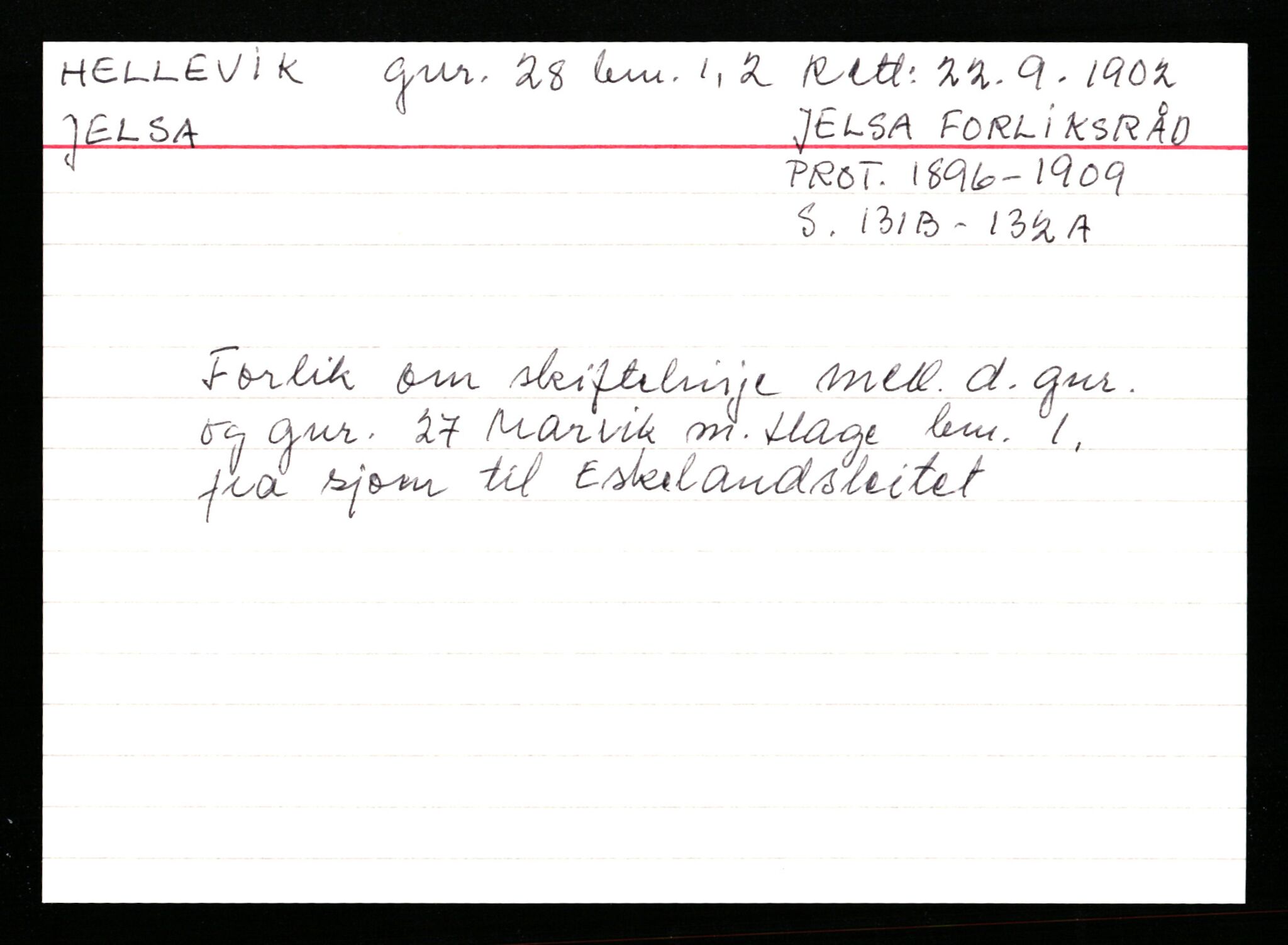 Statsarkivet i Stavanger, AV/SAST-A-101971/03/Y/Ym/L0023: Åstedskort sortert etter gårdsnavn: Helgevold øvre - Herikstad, 1600-1950, p. 402