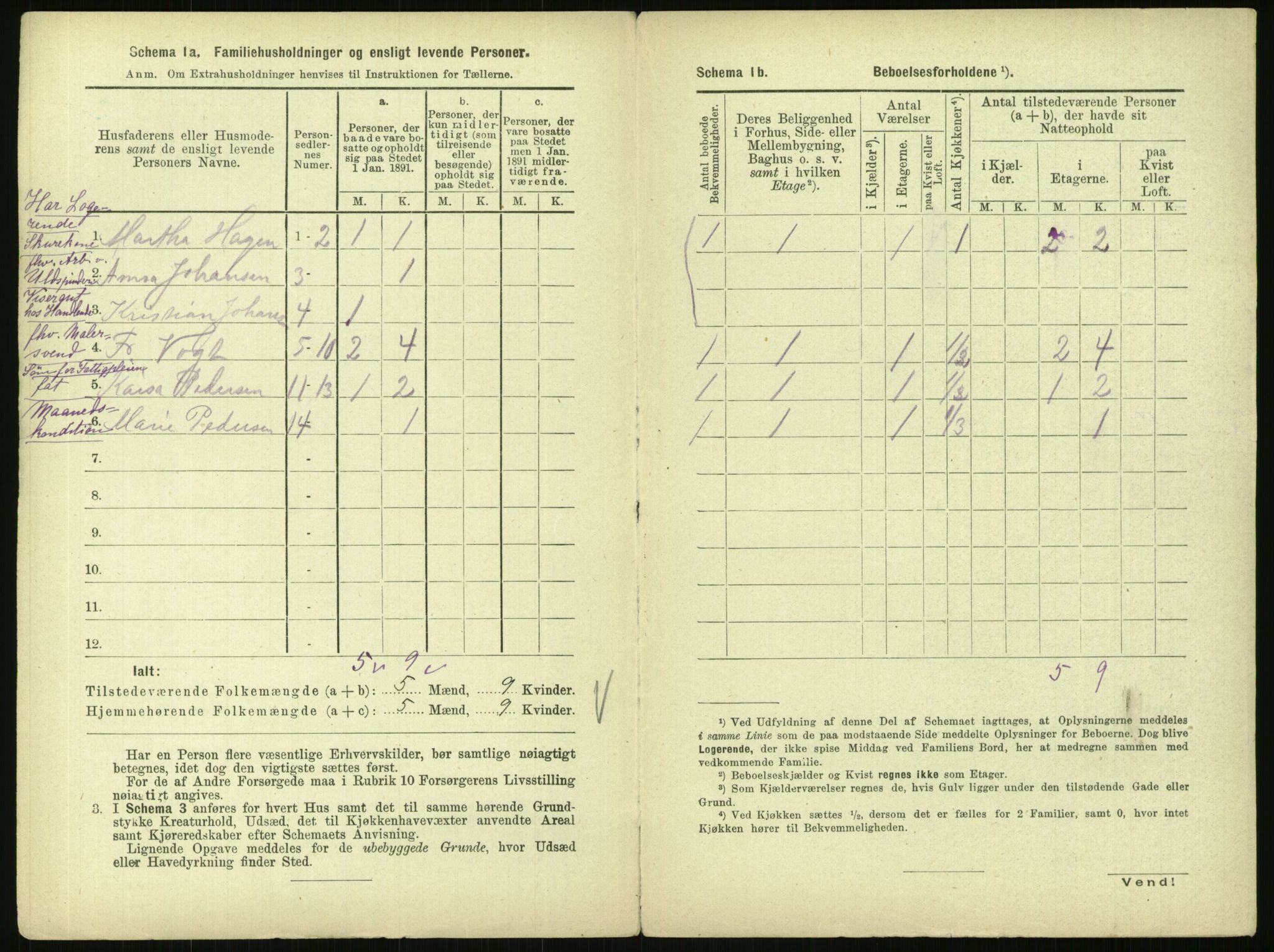 RA, 1891 census for 0301 Kristiania, 1891, p. 75322