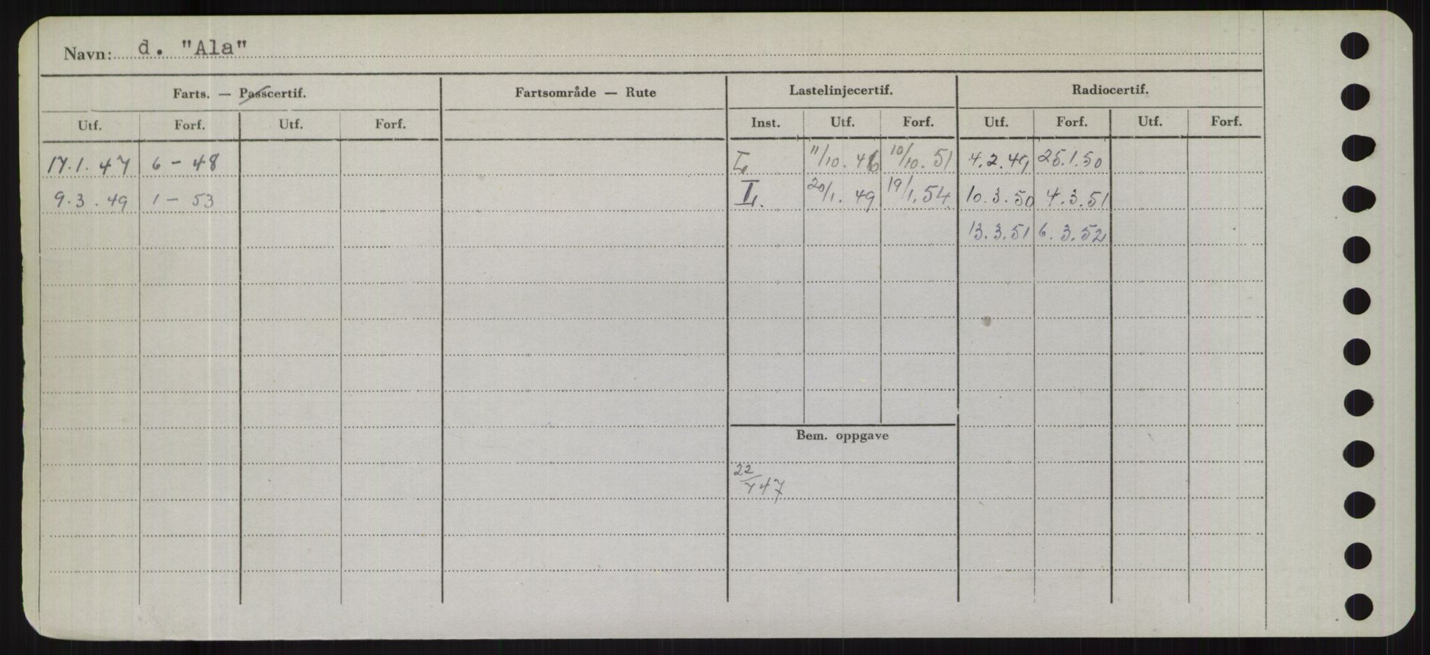 Sjøfartsdirektoratet med forløpere, Skipsmålingen, AV/RA-S-1627/H/Hd/L0001: Fartøy, A-Anv, p. 234