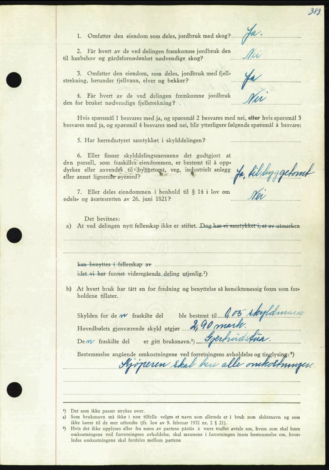 Nordmøre sorenskriveri, AV/SAT-A-4132/1/2/2Ca: Mortgage book no. A112, 1949-1949, Diary no: : 2499/1949