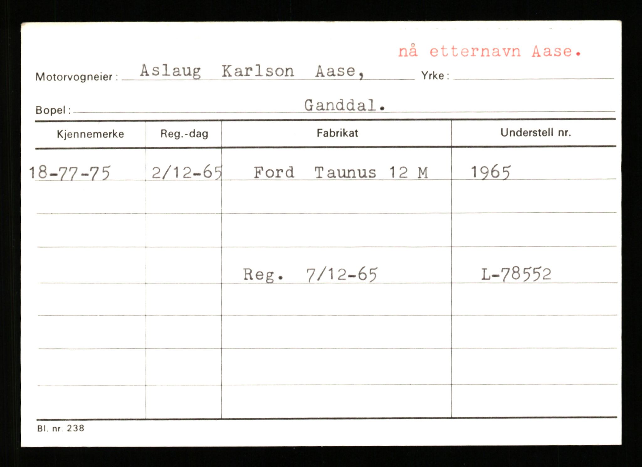 Stavanger trafikkstasjon, AV/SAST-A-101942/0/G/L0010: Registreringsnummer: 130000 - 239953, 1930-1971, p. 2067