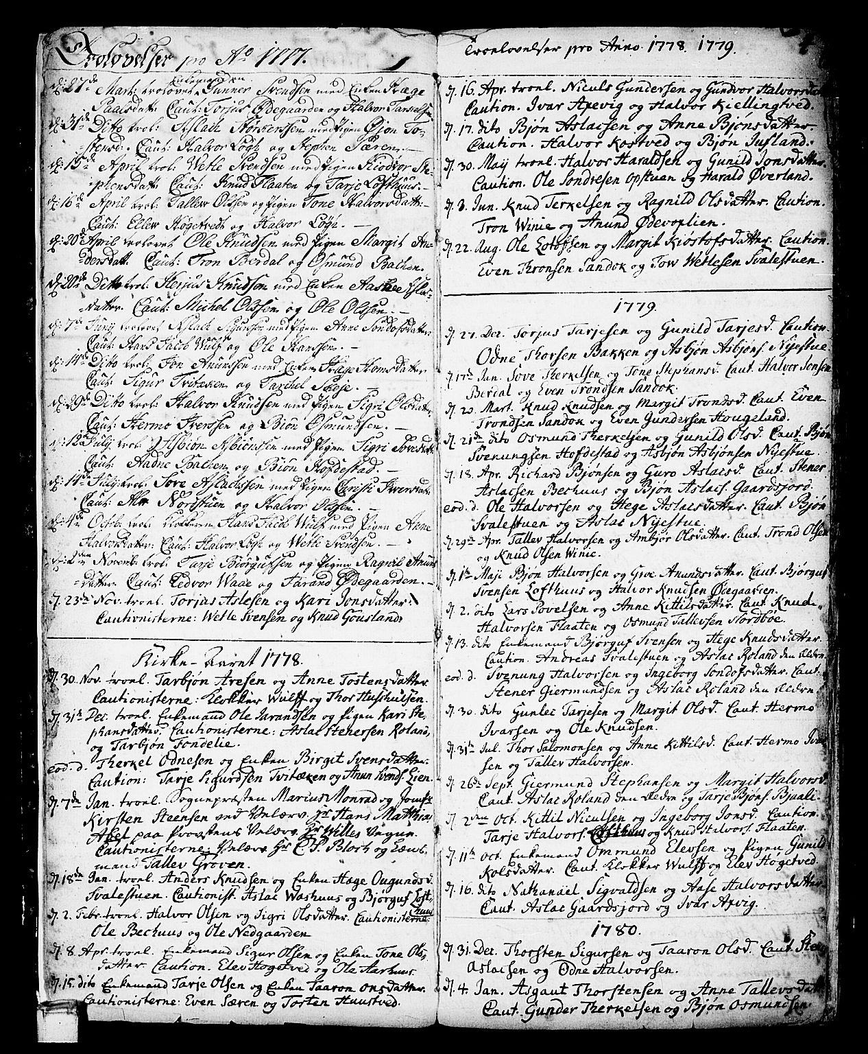 Vinje kirkebøker, SAKO/A-312/F/Fa/L0002: Parish register (official) no. I 2, 1767-1814, p. 4