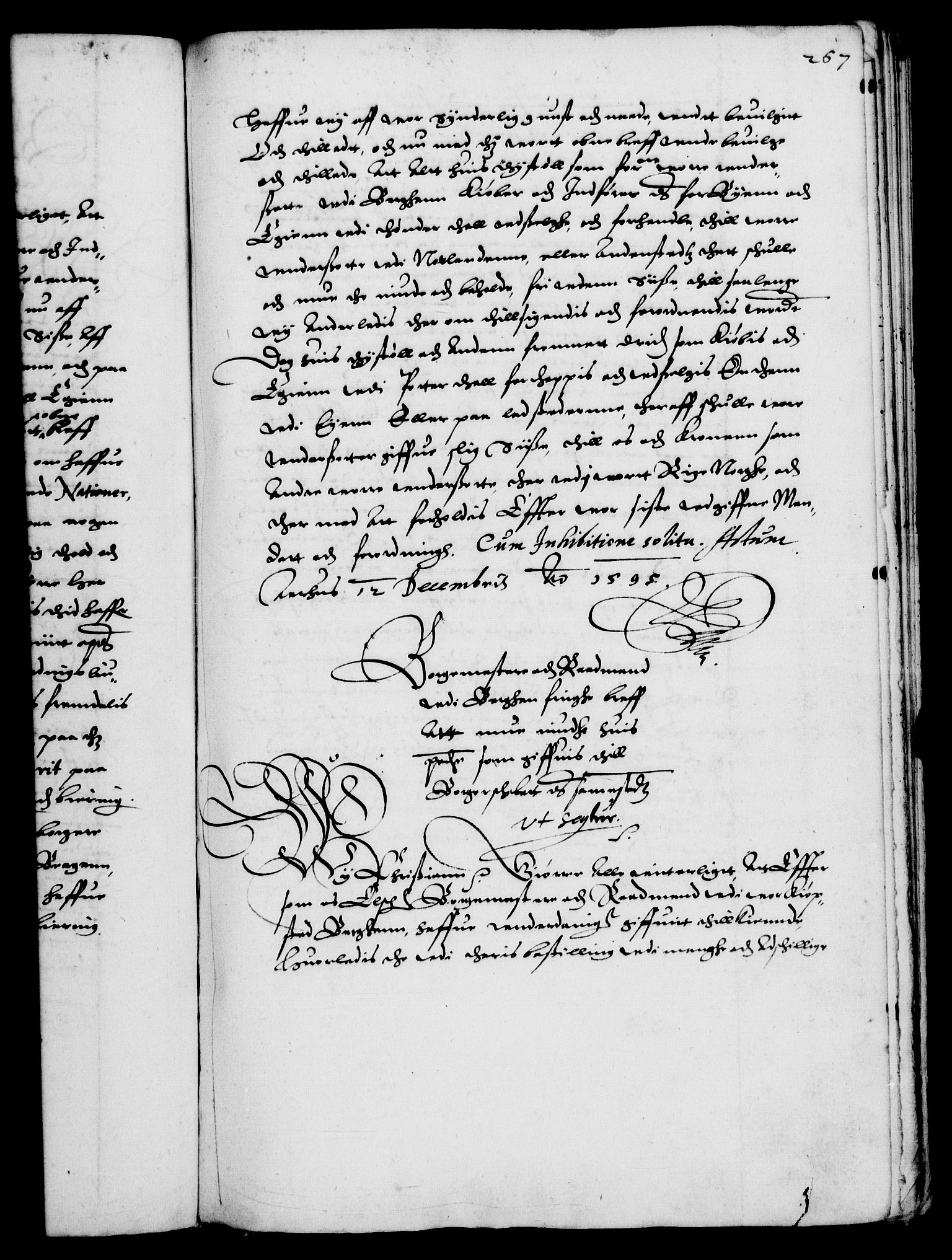 Danske Kanselli 1572-1799, AV/RA-EA-3023/F/Fc/Fca/Fcaa/L0002: Norske registre (mikrofilm), 1588-1596, p. 267a