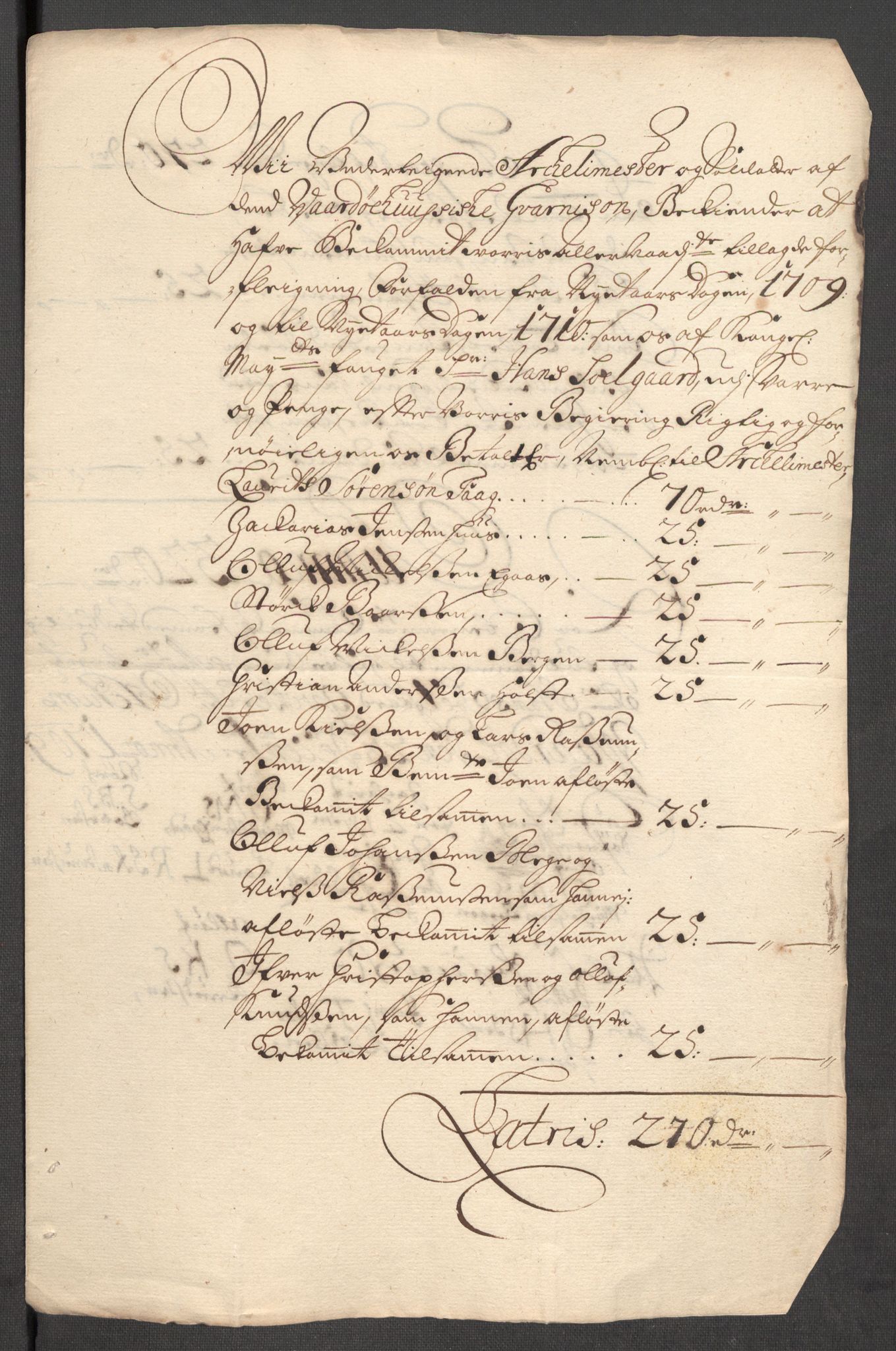 Rentekammeret inntil 1814, Reviderte regnskaper, Fogderegnskap, AV/RA-EA-4092/R69/L4855: Fogderegnskap Finnmark/Vardøhus, 1709-1712, p. 178