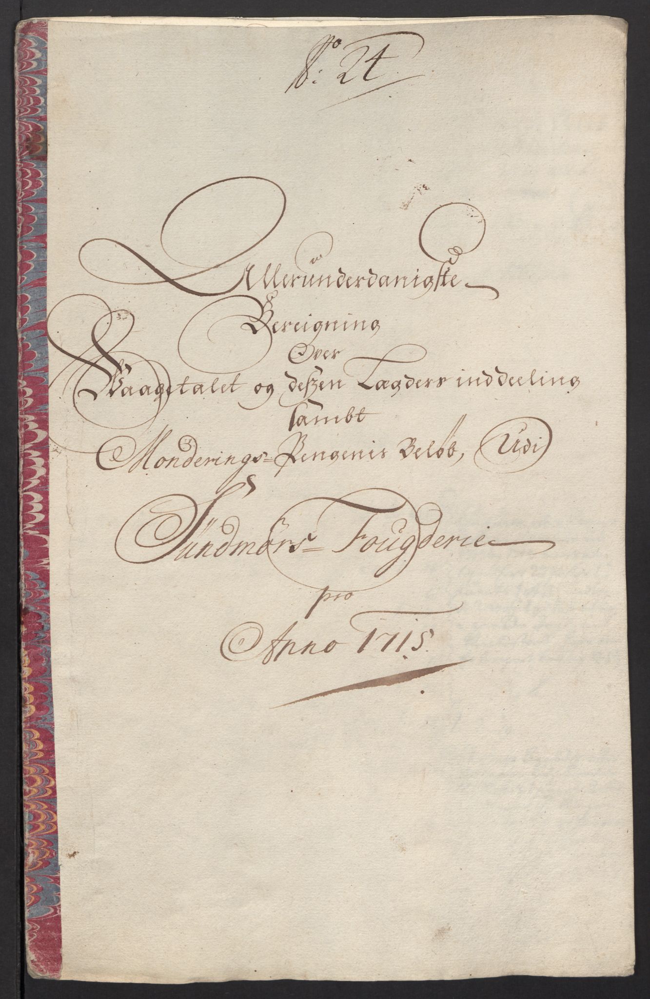 Rentekammeret inntil 1814, Reviderte regnskaper, Fogderegnskap, RA/EA-4092/R54/L3567: Fogderegnskap Sunnmøre, 1715, p. 235