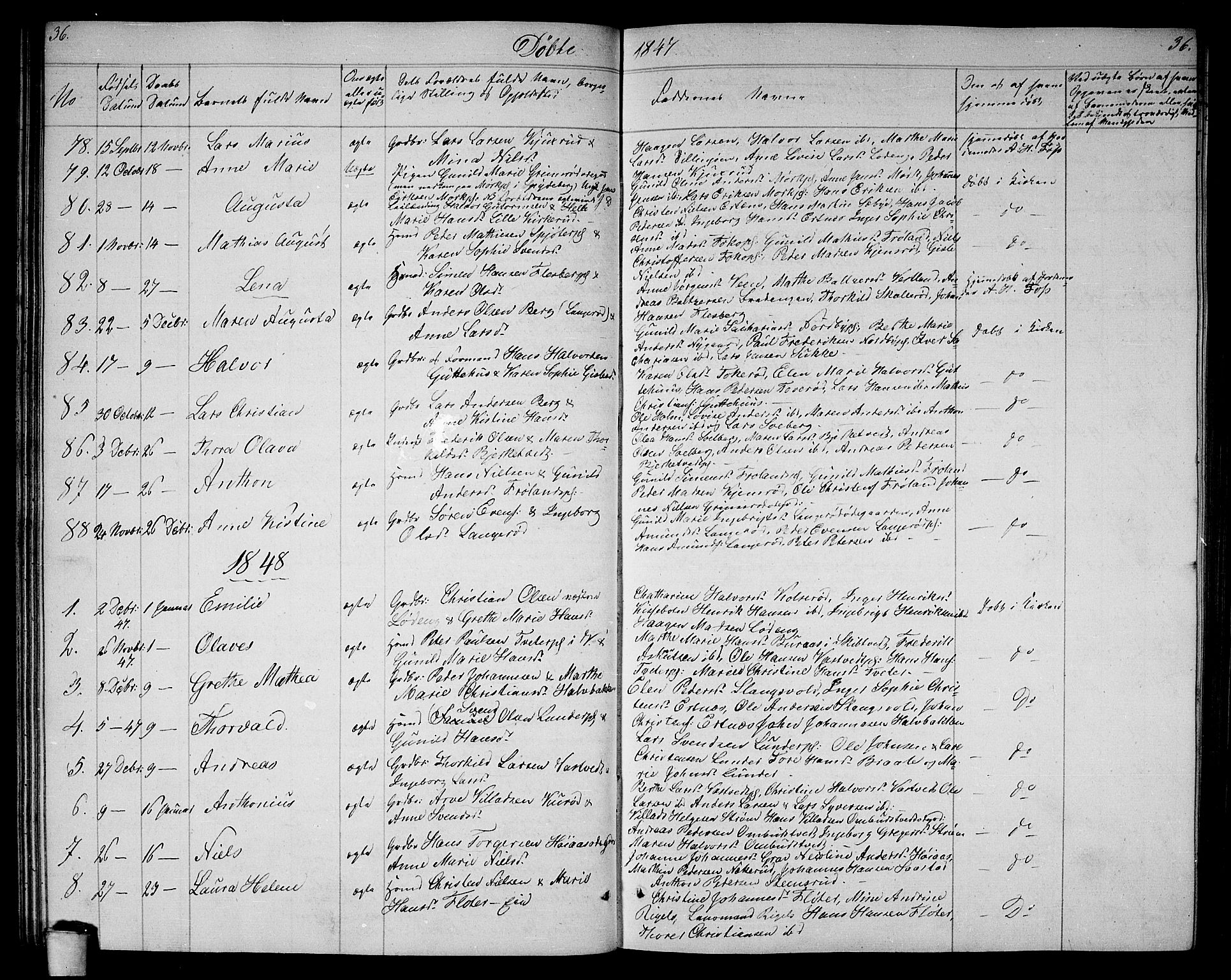 Våler prestekontor Kirkebøker, SAO/A-11083/G/Ga/L0002: Parish register (copy) no. I 2, 1839-1860, p. 36