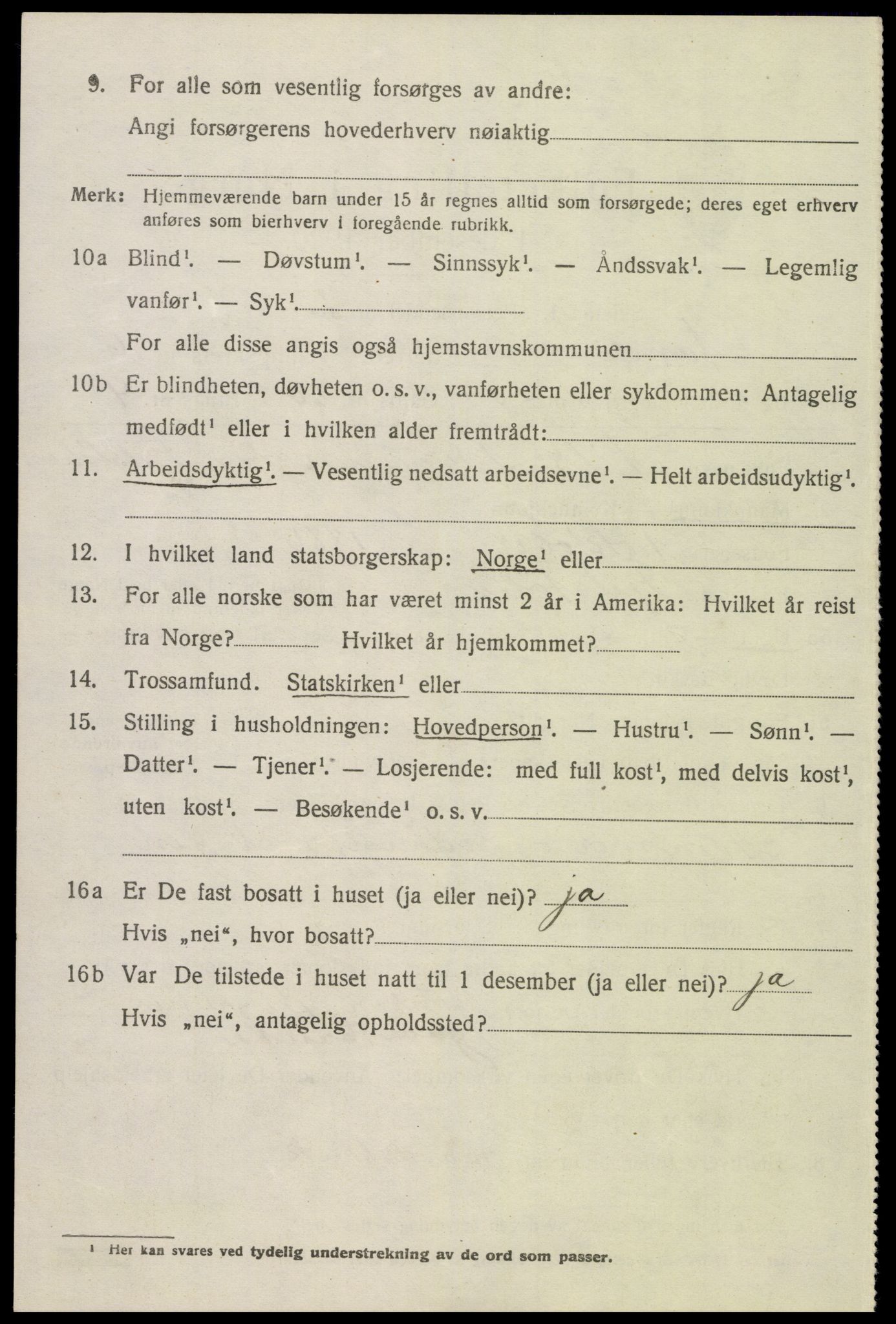 SAK, 1920 census for Åmli, 1920, p. 2902