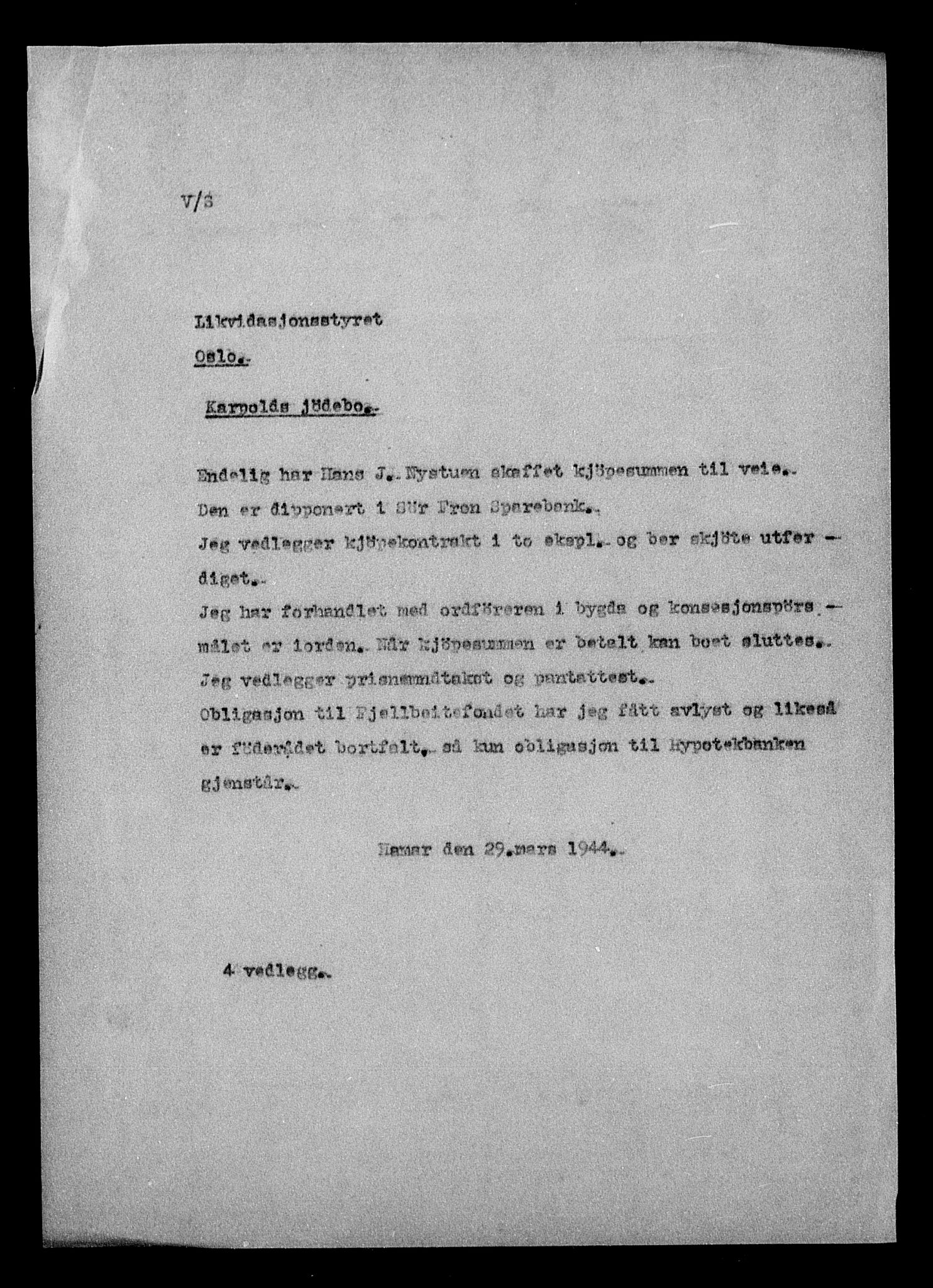 Justisdepartementet, Tilbakeføringskontoret for inndratte formuer, AV/RA-S-1564/H/Hc/Hcc/L0949: --, 1945-1947, p. 667