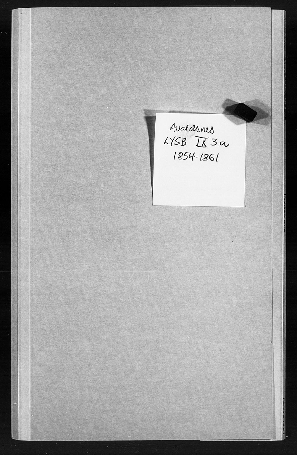 Avaldsnes sokneprestkontor, AV/SAST-A -101851/I/Ie/L0003: Banns register no. IX 3A, 1854-1861