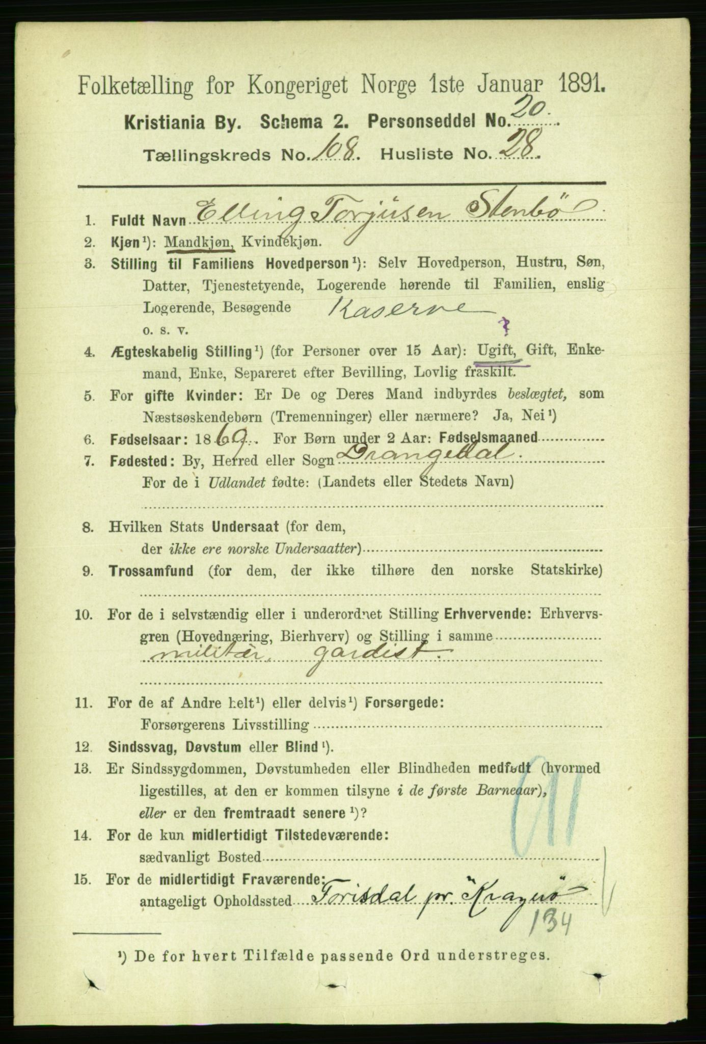 RA, 1891 census for 0301 Kristiania, 1891, p. 56171