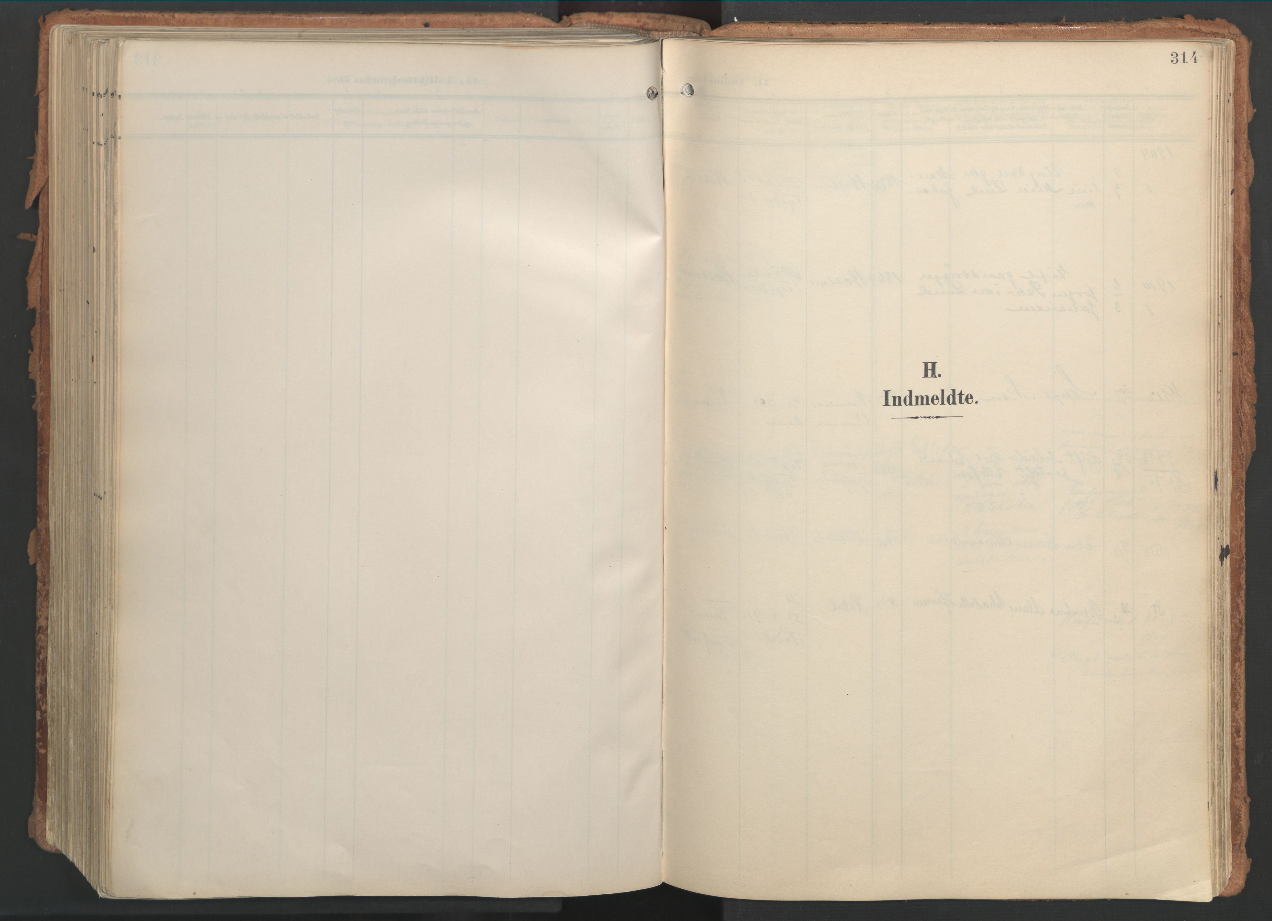 Ministerialprotokoller, klokkerbøker og fødselsregistre - Nordland, SAT/A-1459/861/L0871: Parish register (official) no. 861A06, 1903-1916, p. 314