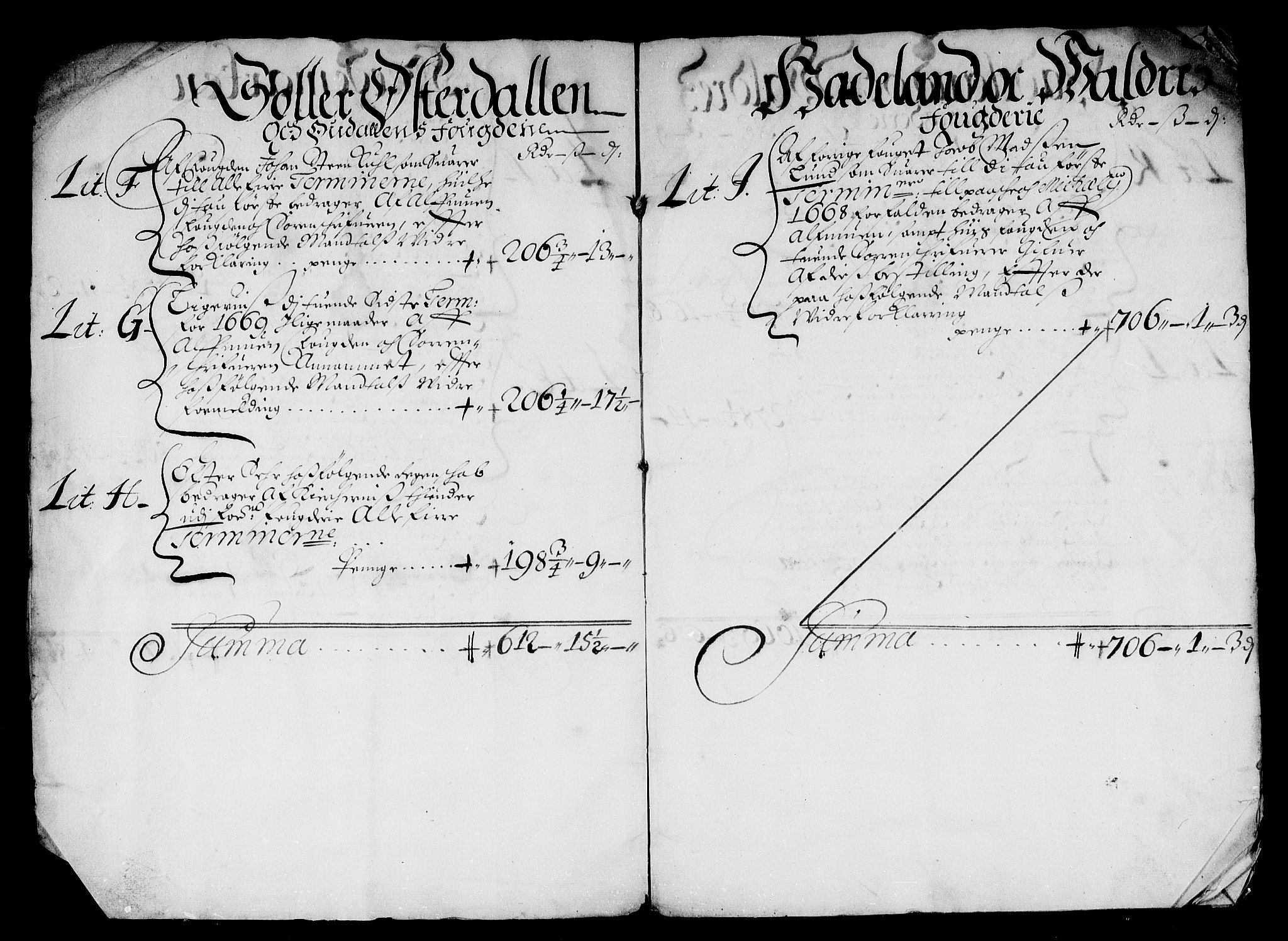 Rentekammeret inntil 1814, Reviderte regnskaper, Stiftamtstueregnskaper, Landkommissariatet på Akershus og Akershus stiftamt, AV/RA-EA-5869/R/Rb/L0065: Akershus stiftamt, 1668-1669