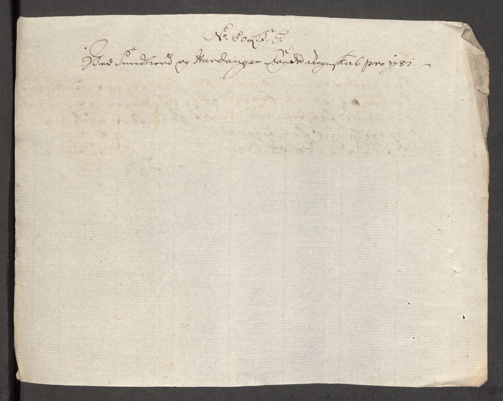 Rentekammeret inntil 1814, Reviderte regnskaper, Fogderegnskap, AV/RA-EA-4092/R48/L3097: Fogderegnskap Sunnhordland og Hardanger, 1781, p. 332