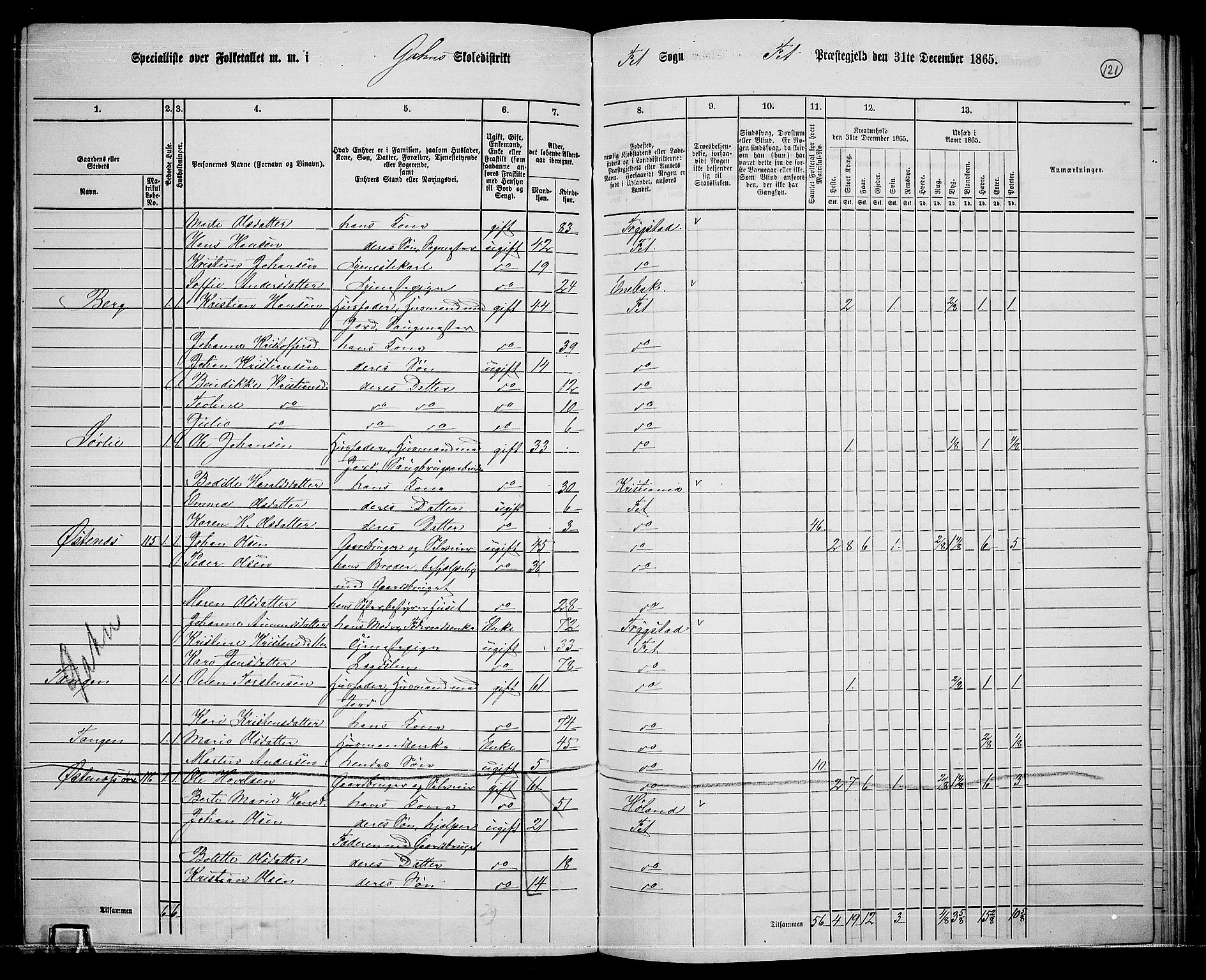 RA, 1865 census for Fet, 1865, p. 115