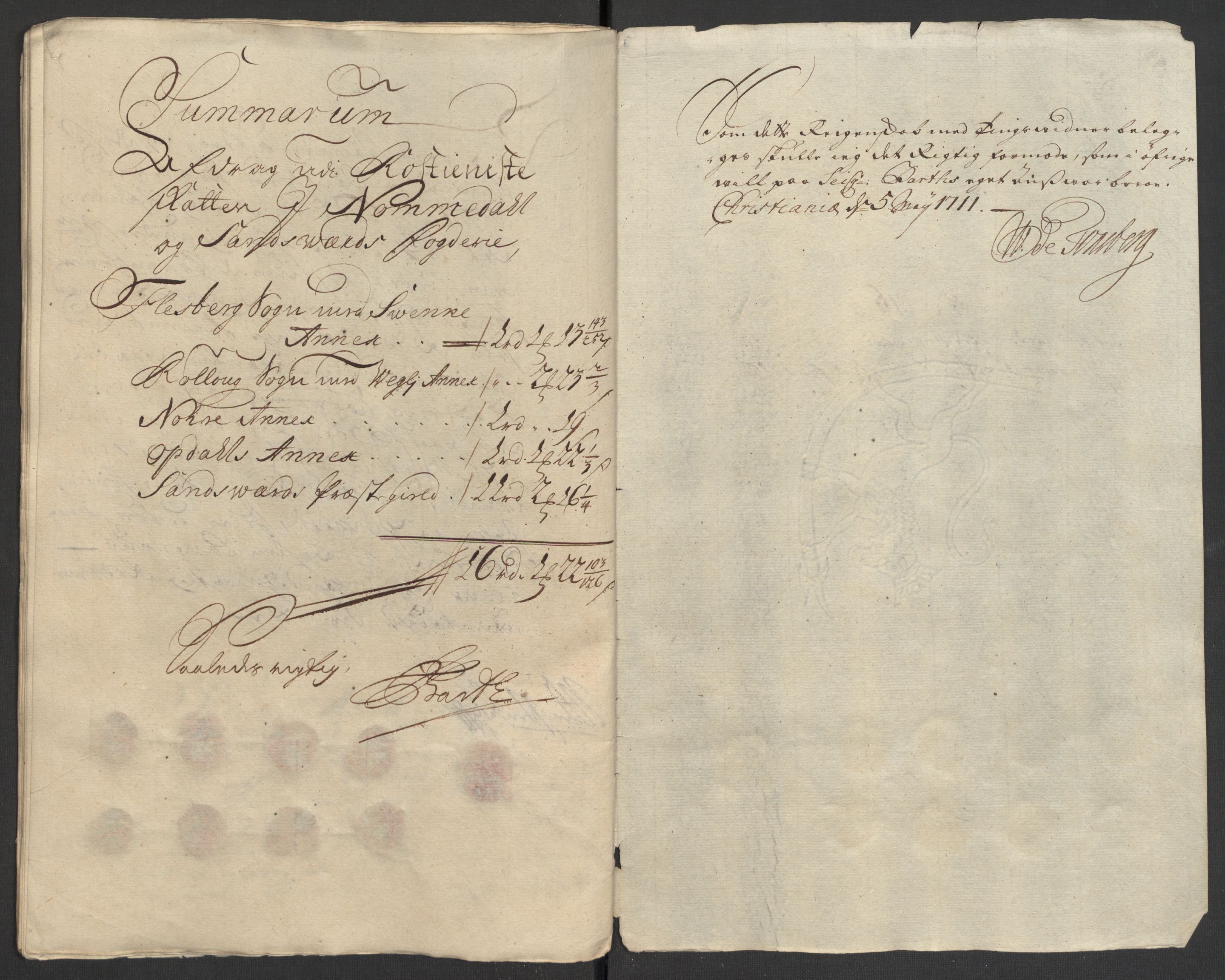 Rentekammeret inntil 1814, Reviderte regnskaper, Fogderegnskap, AV/RA-EA-4092/R24/L1585: Fogderegnskap Numedal og Sandsvær, 1709-1710, p. 268