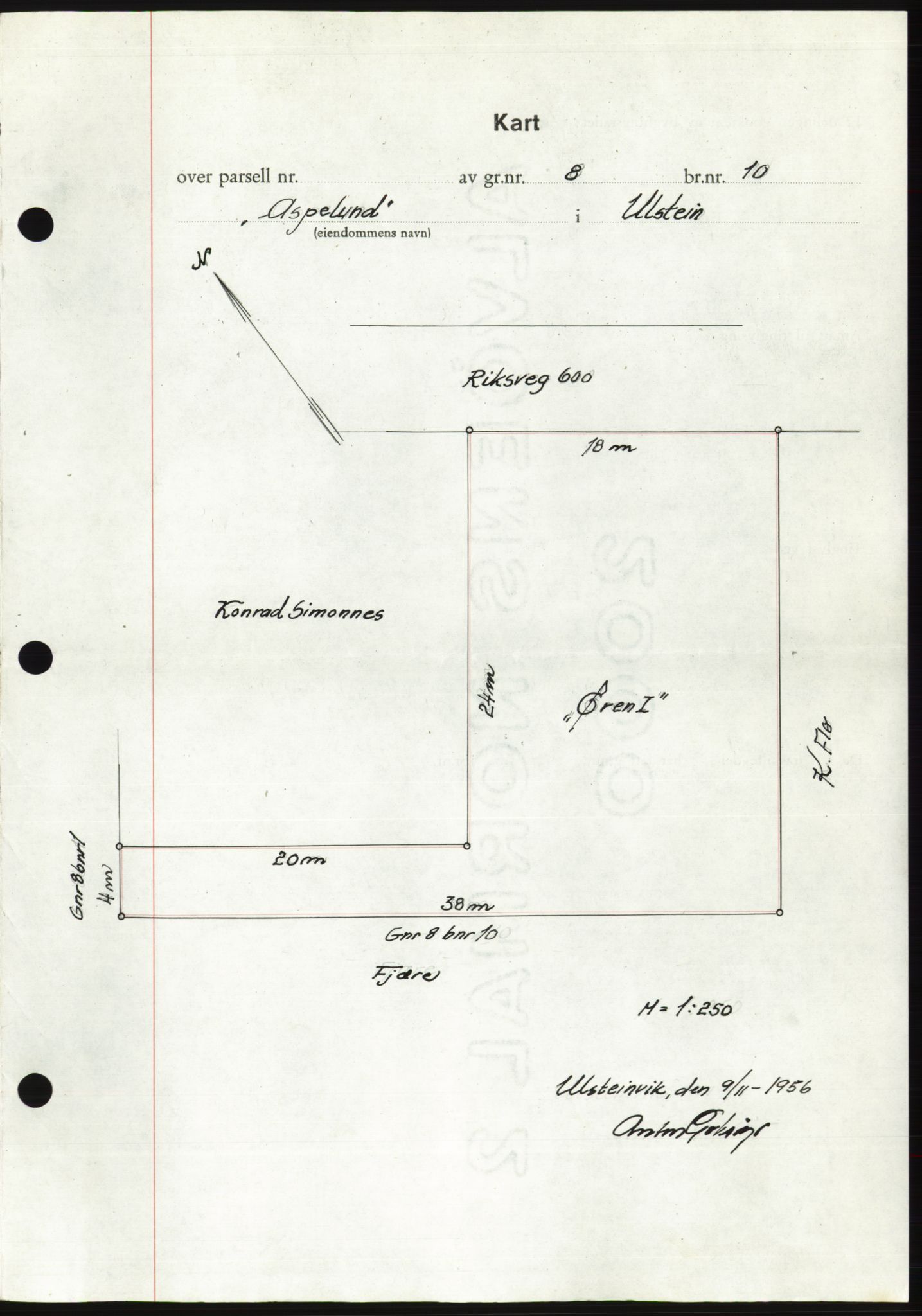 Søre Sunnmøre sorenskriveri, AV/SAT-A-4122/1/2/2C/L0105: Mortgage book no. 31A, 1956-1957, Diary no: : 2452/1956