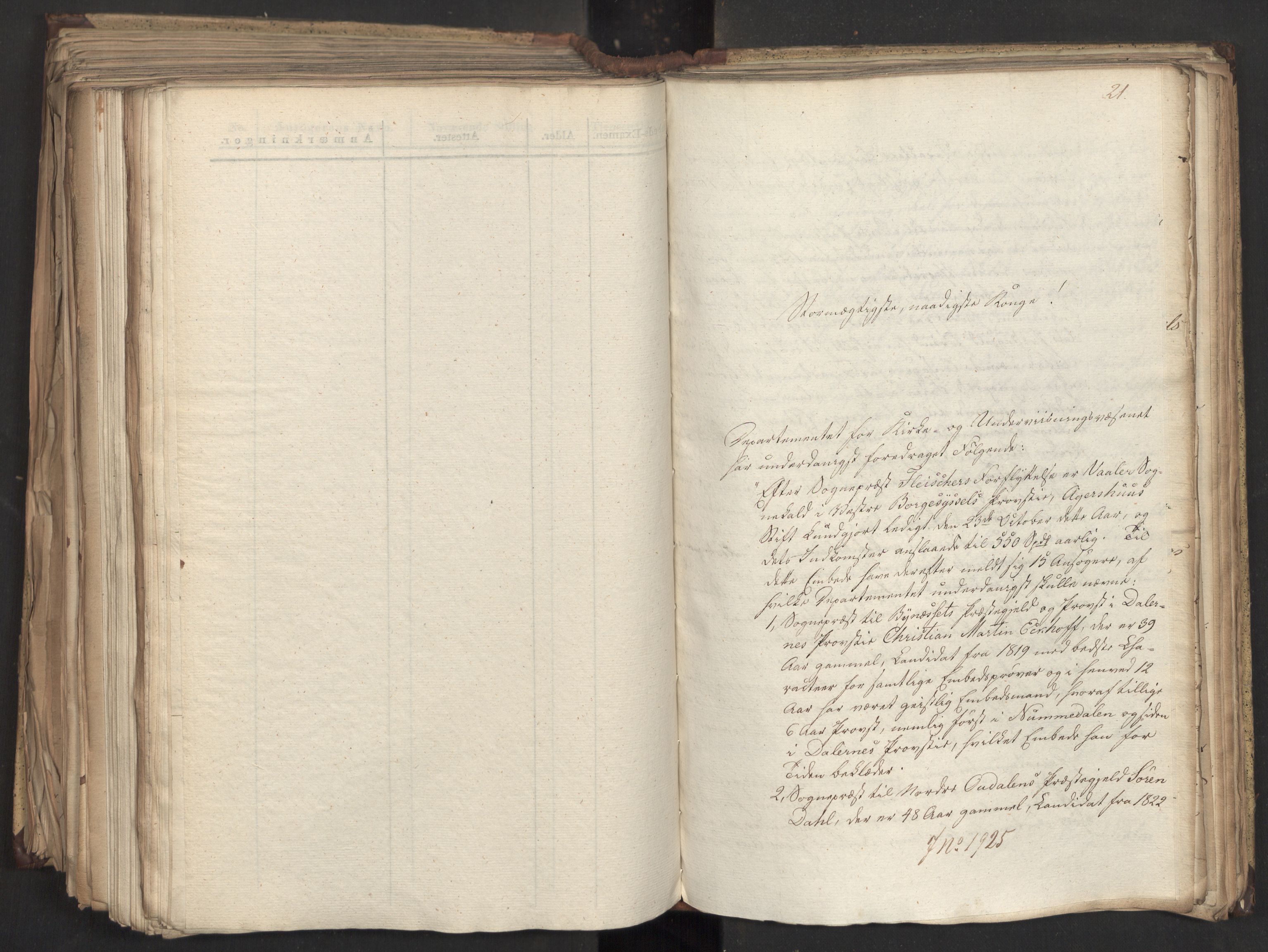 Statsrådsavdelingen i Stockholm, AV/RA-S-1003/D/Da/L0075: Regjeringsinnstillinger nr. 1840-1940, 1831, p. 367