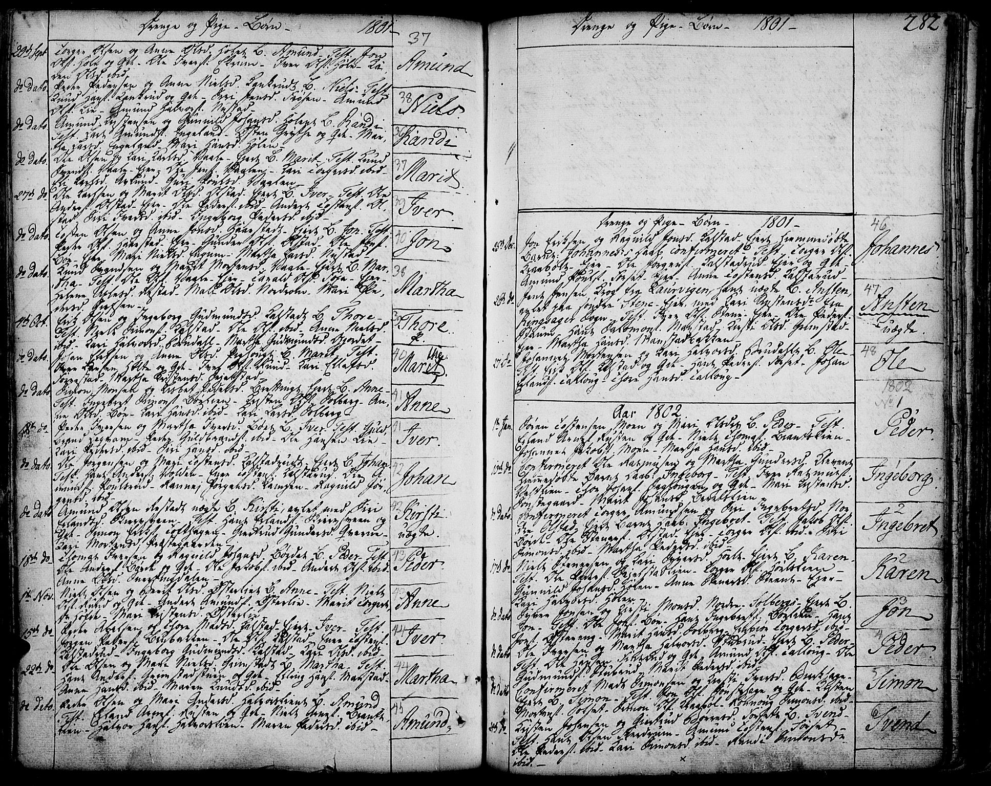 Gausdal prestekontor, SAH/PREST-090/H/Ha/Haa/L0003: Parish register (official) no. 3, 1758-1809, p. 282