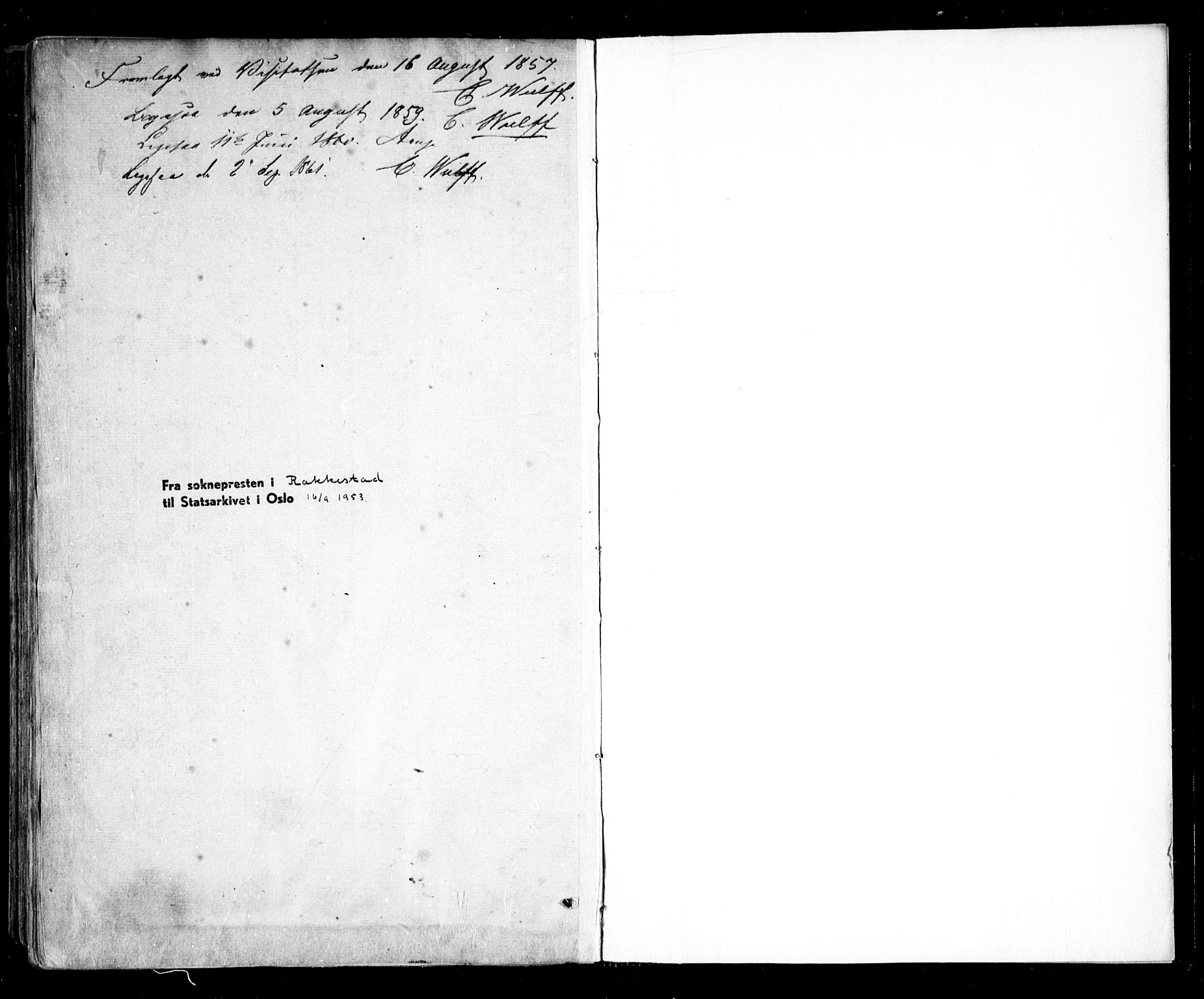 Rakkestad prestekontor Kirkebøker, AV/SAO-A-2008/F/Fa/L0010: Parish register (official) no. I 10, 1857-1861