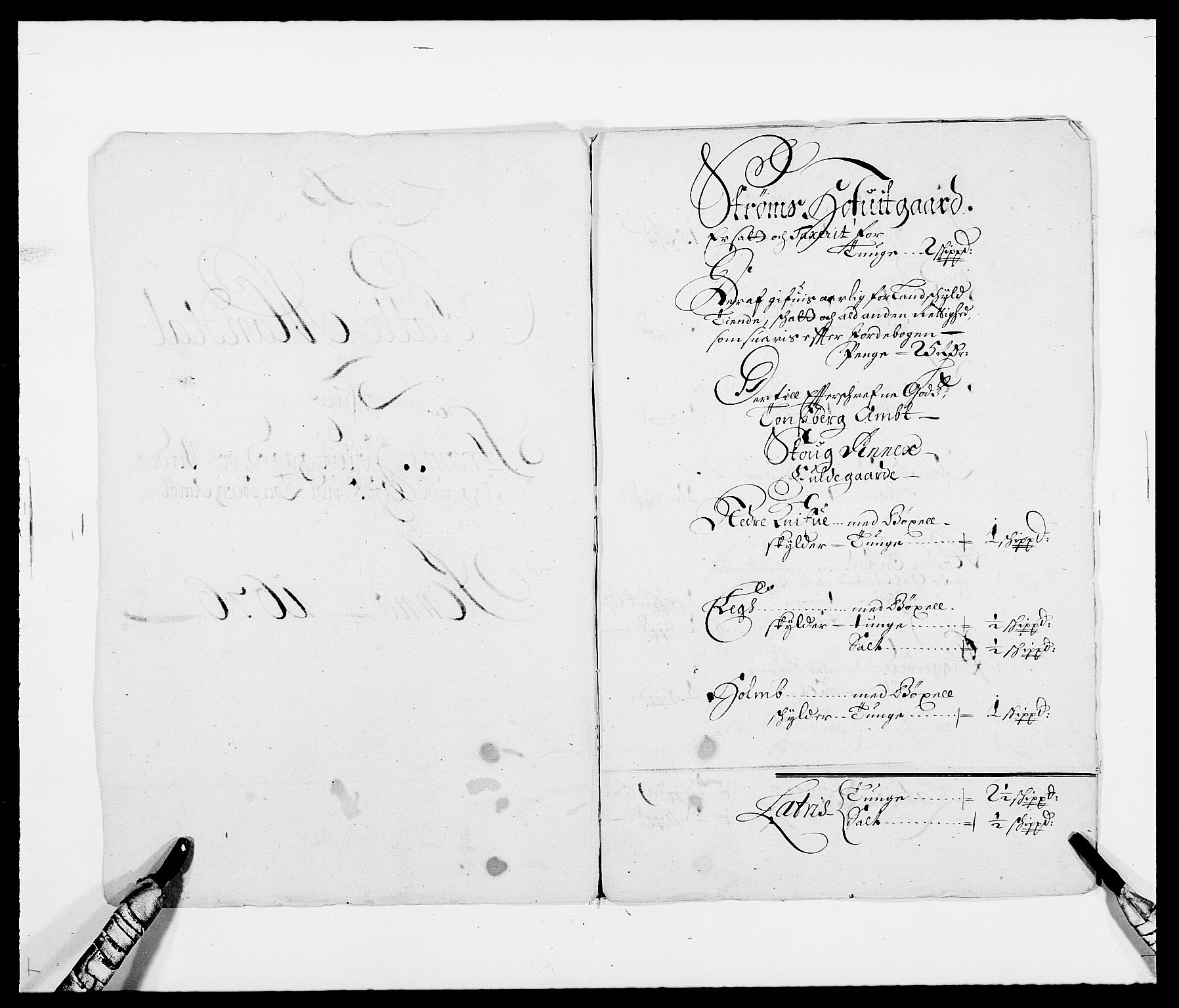 Rentekammeret inntil 1814, Reviderte regnskaper, Fogderegnskap, RA/EA-4092/R32/L1845: Fogderegnskap Jarlsberg grevskap, 1676-1678, p. 404