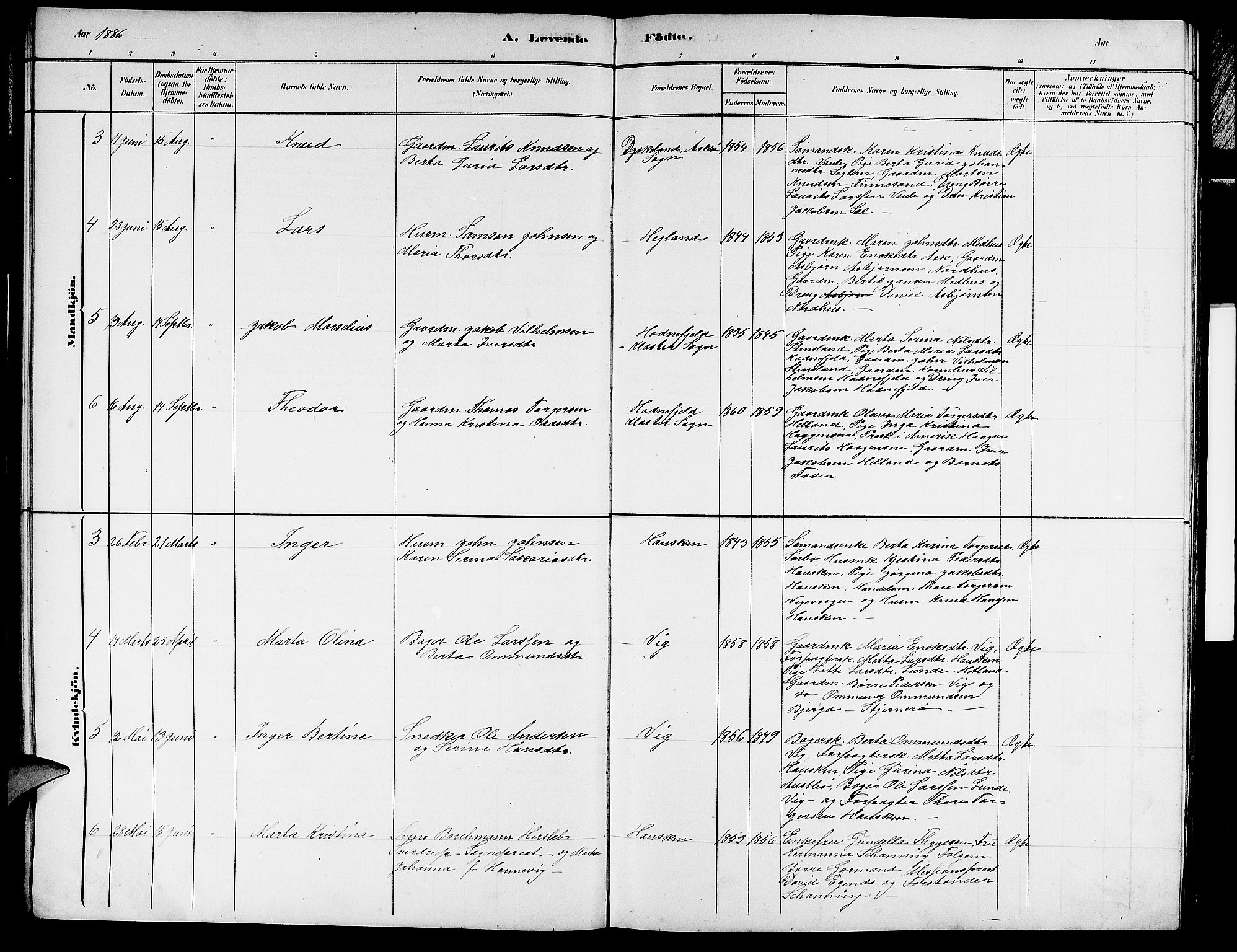 Rennesøy sokneprestkontor, AV/SAST-A -101827/H/Ha/Hab/L0007: Parish register (copy) no. B 7, 1881-1890