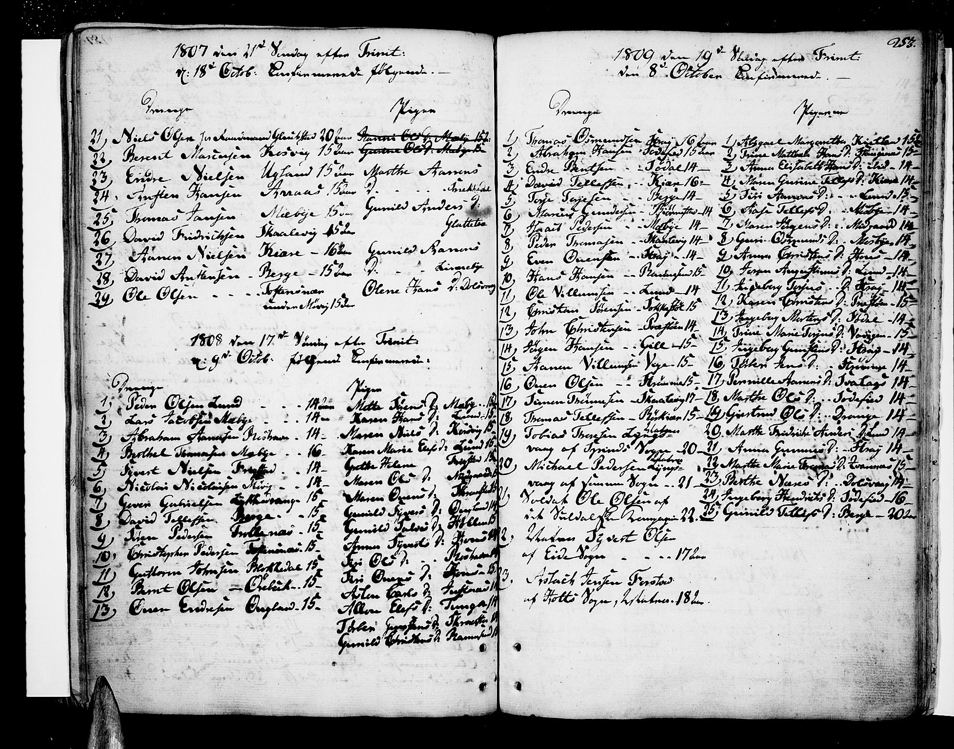 Oddernes sokneprestkontor, AV/SAK-1111-0033/F/Fa/Faa/L0004: Parish register (official) no. A 4, 1764-1820, p. 253