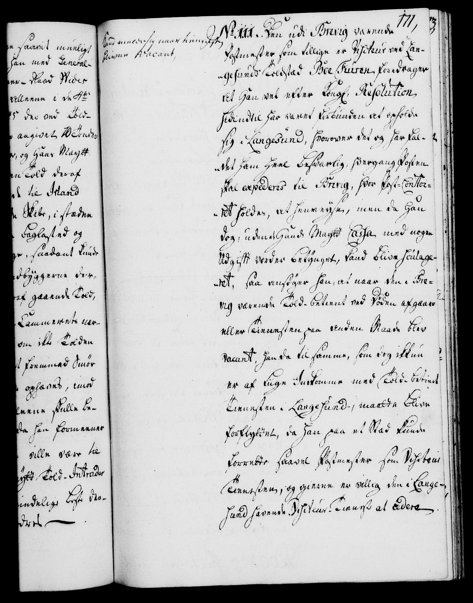 Rentekammeret, Kammerkanselliet, RA/EA-3111/G/Gh/Gha/L0027: Norsk ekstraktmemorialprotokoll (merket RK 53.72), 1745-1746, p. 171