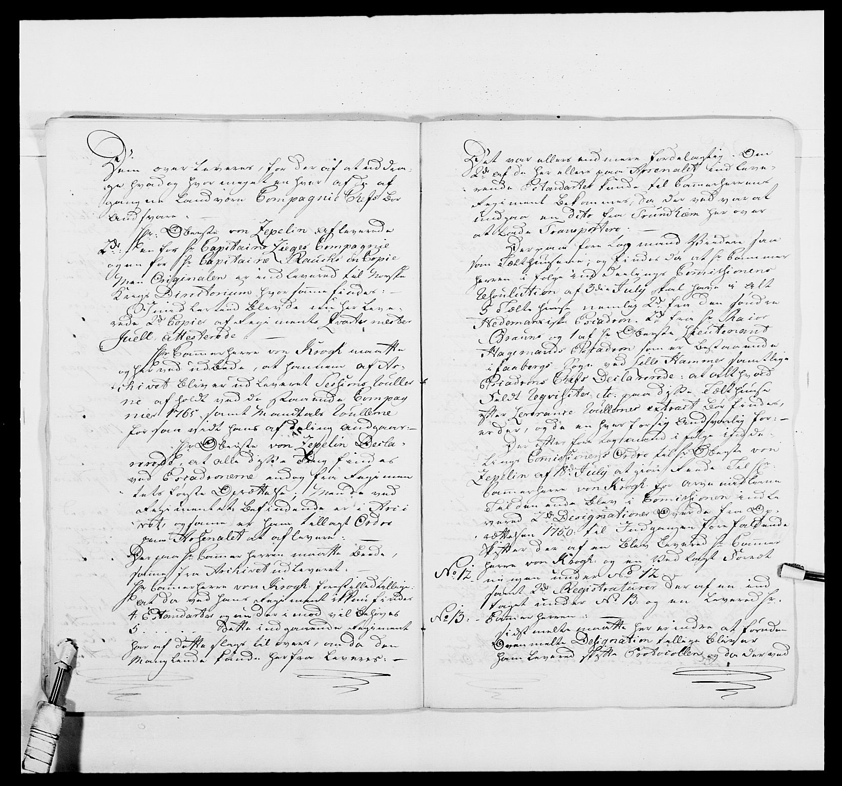 Kommanderende general (KG I) med Det norske krigsdirektorium, AV/RA-EA-5419/E/Ea/L0480: 3. Sønnafjelske dragonregiment, 1765-1767, p. 14
