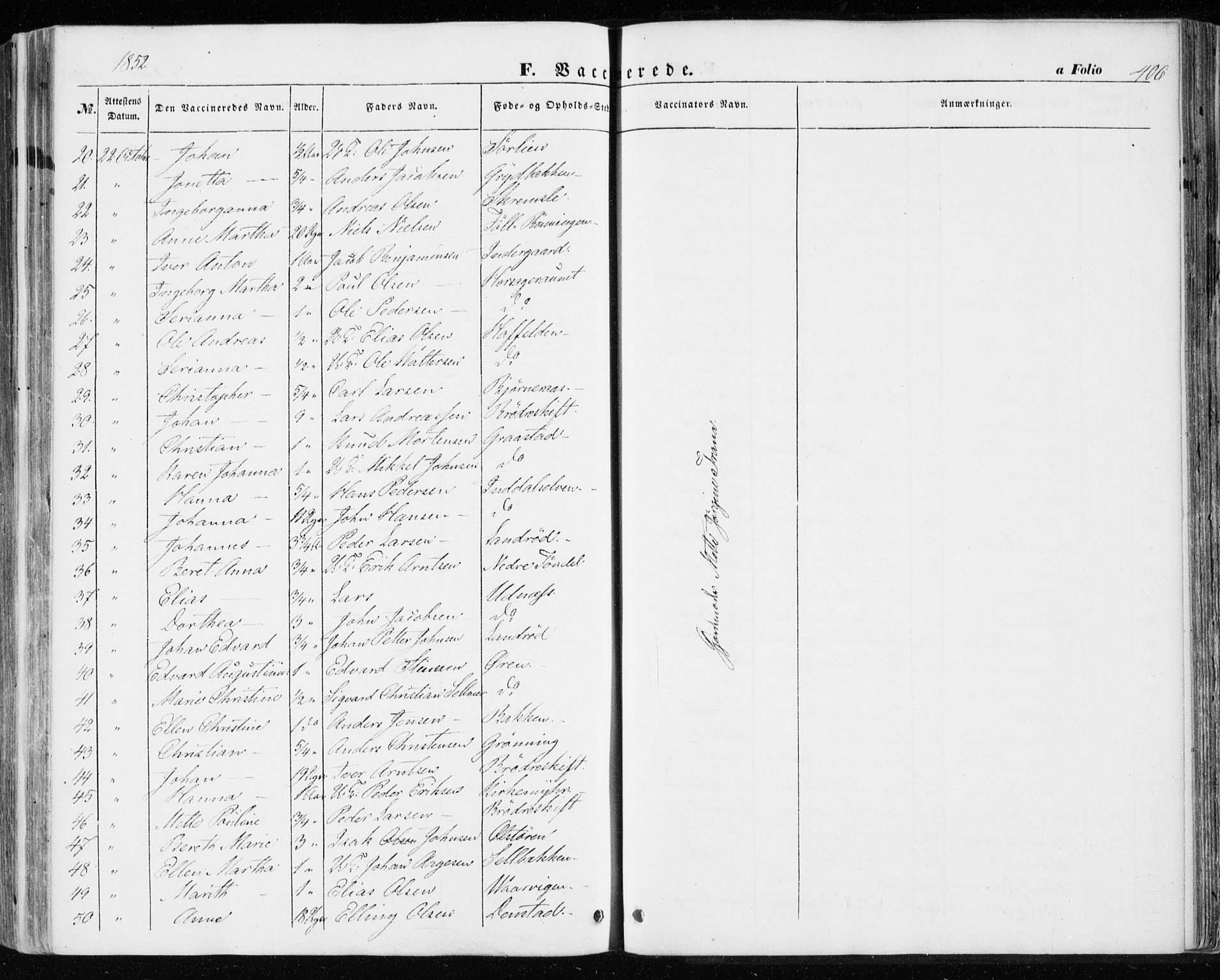 Ministerialprotokoller, klokkerbøker og fødselsregistre - Sør-Trøndelag, AV/SAT-A-1456/646/L0611: Parish register (official) no. 646A09, 1848-1857, p. 406