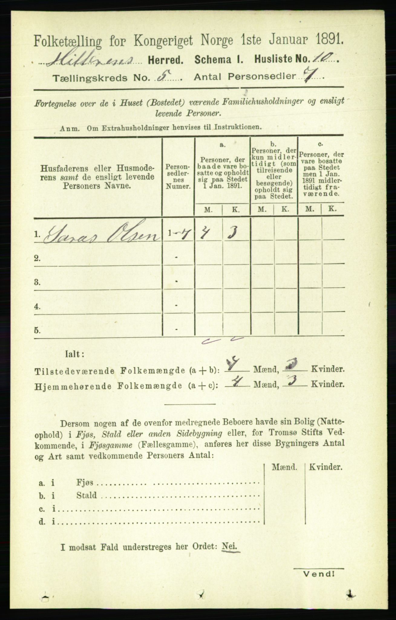 RA, 1891 census for 1617 Hitra, 1891, p. 870