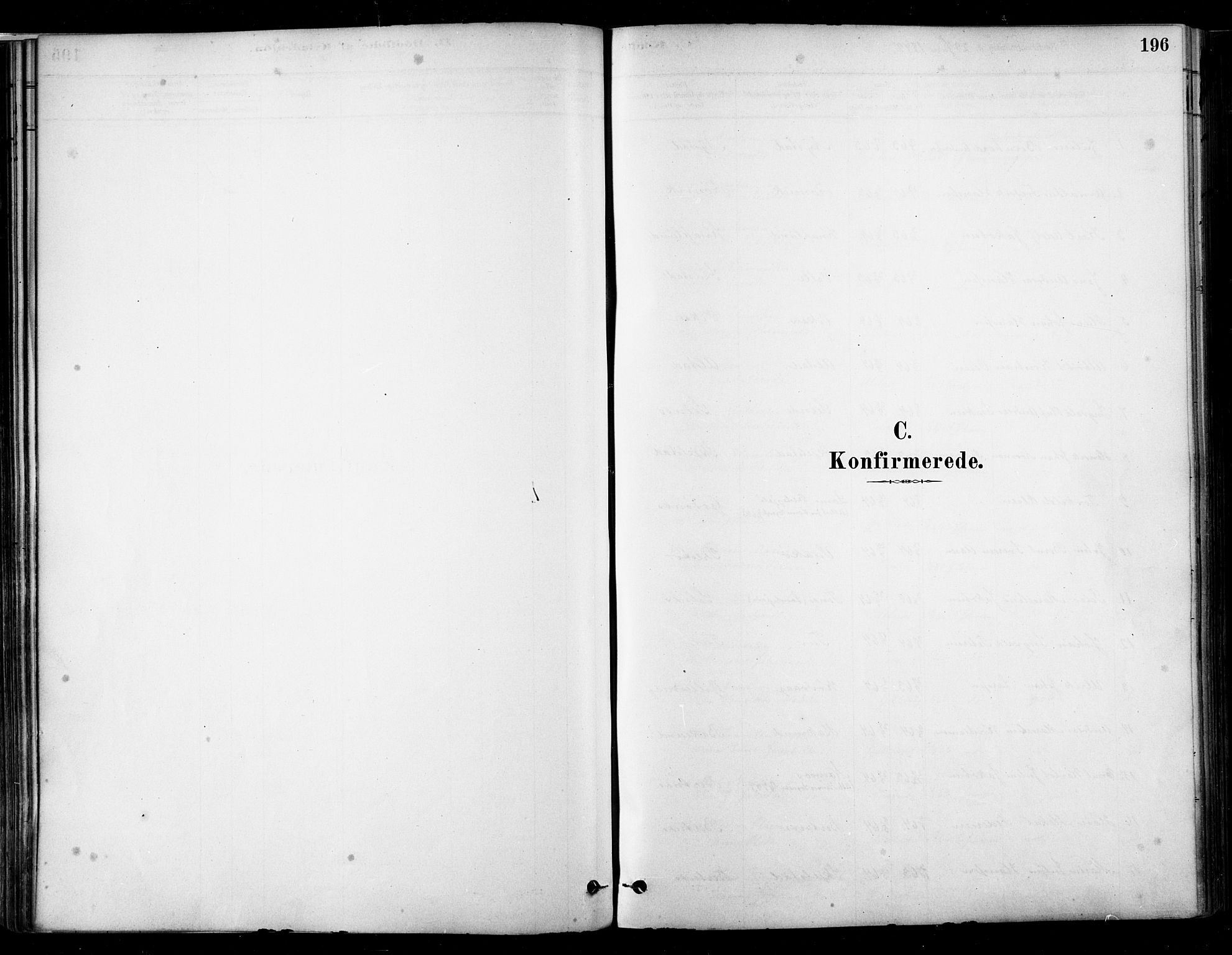 Ministerialprotokoller, klokkerbøker og fødselsregistre - Nordland, SAT/A-1459/802/L0054: Parish register (official) no. 802A01, 1879-1893, p. 196