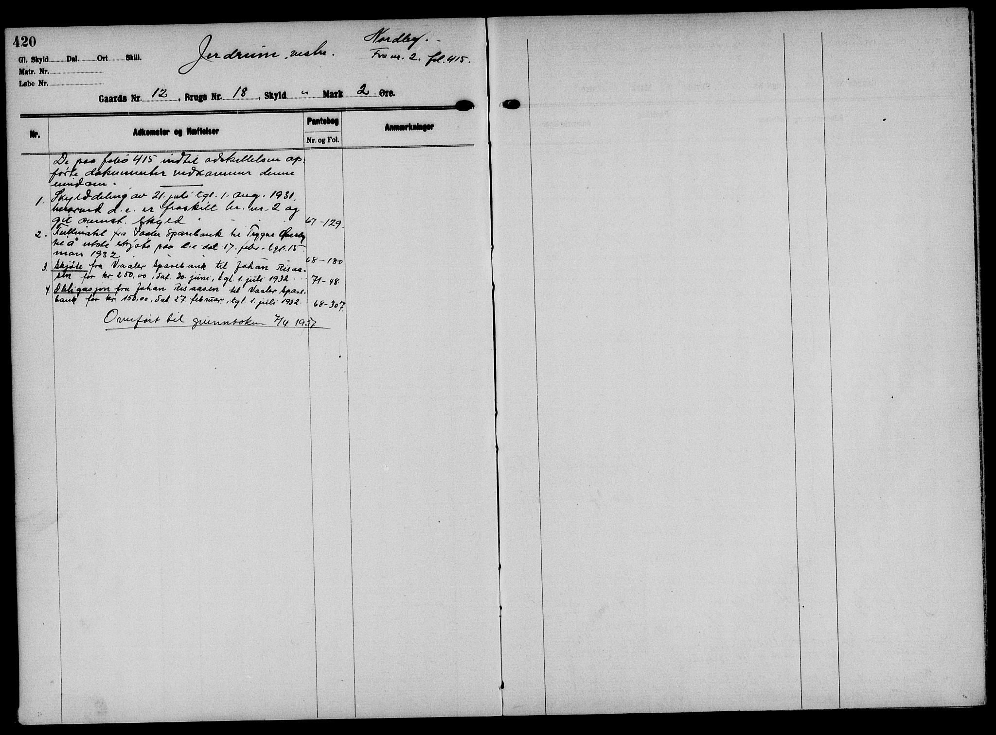 Solør tingrett, AV/SAH-TING-008/H/Ha/Hak/L0001: Mortgage register no. I, 1900-1935, p. 420