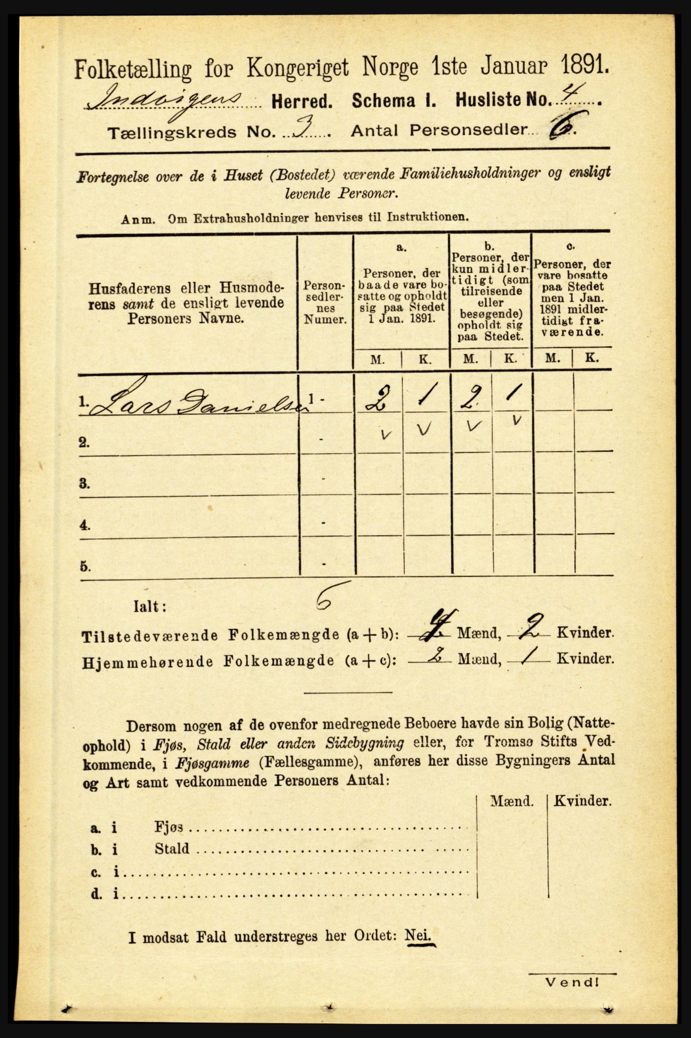 RA, 1891 census for 1447 Innvik, 1891, p. 977