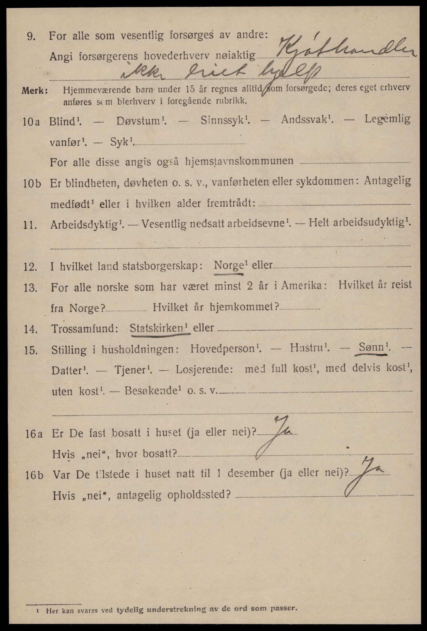 SAT, 1920 census for Ålesund, 1920, p. 14565