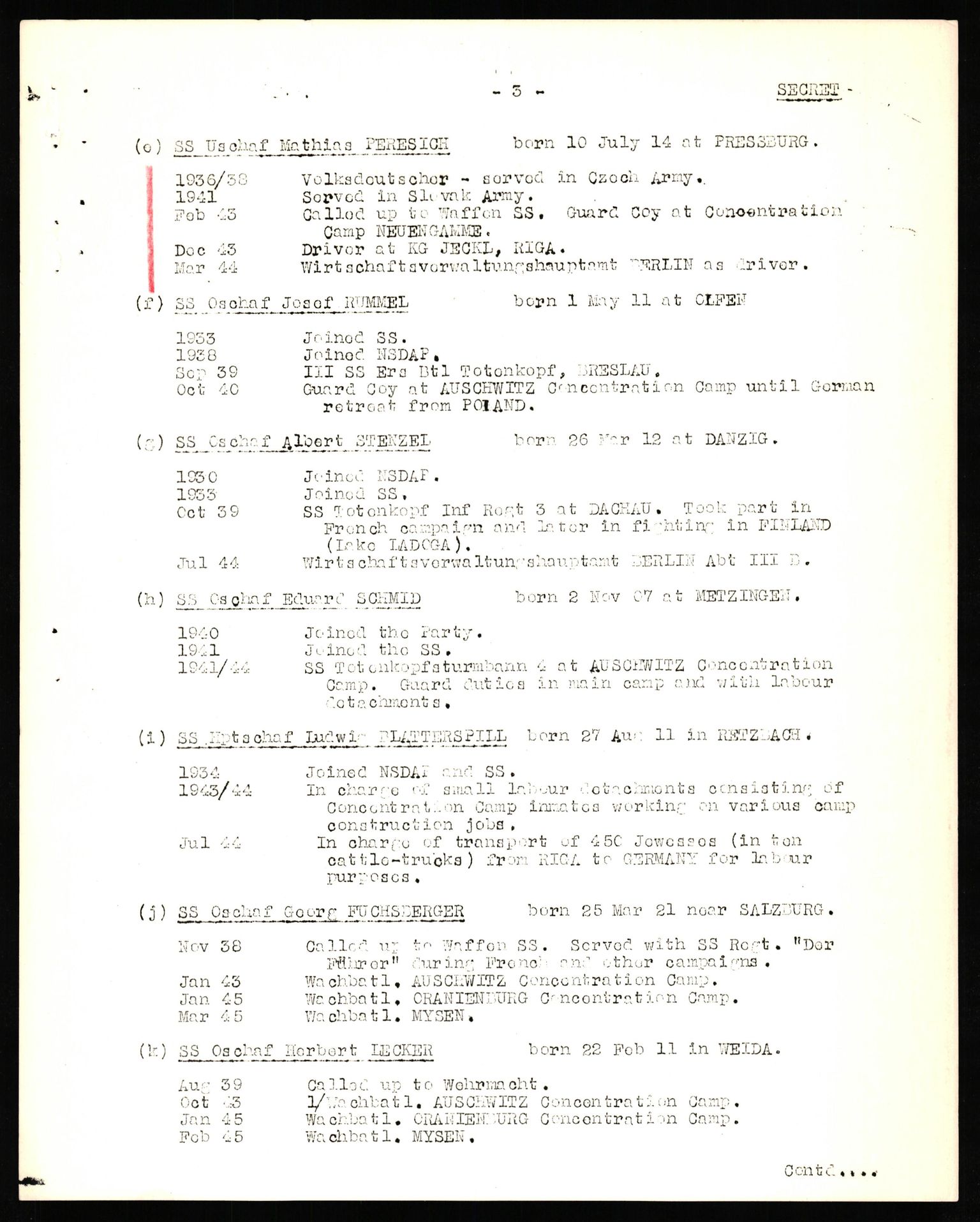 Forsvaret, Forsvarets overkommando II, RA/RAFA-3915/D/Db/L0041: CI Questionaires.  Diverse nasjonaliteter., 1945-1946, p. 339