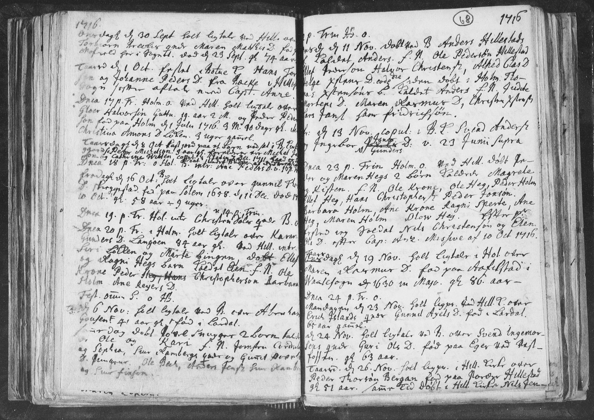 Botne kirkebøker, AV/SAKO-A-340/F/Fa/L0001b: Parish register (official) no. I 1B, 1707-1722, p. 68