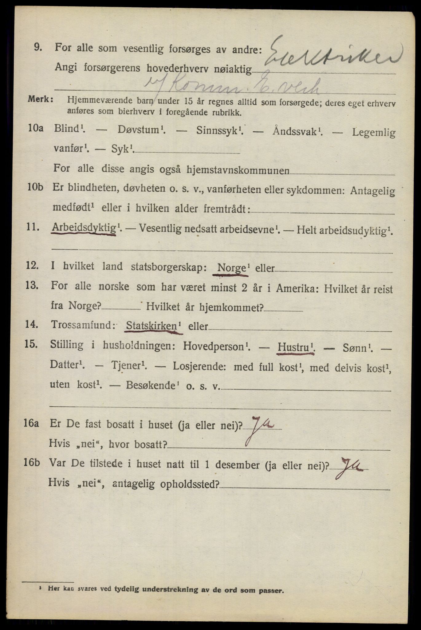 SAO, 1920 census for Asker, 1920, p. 3621