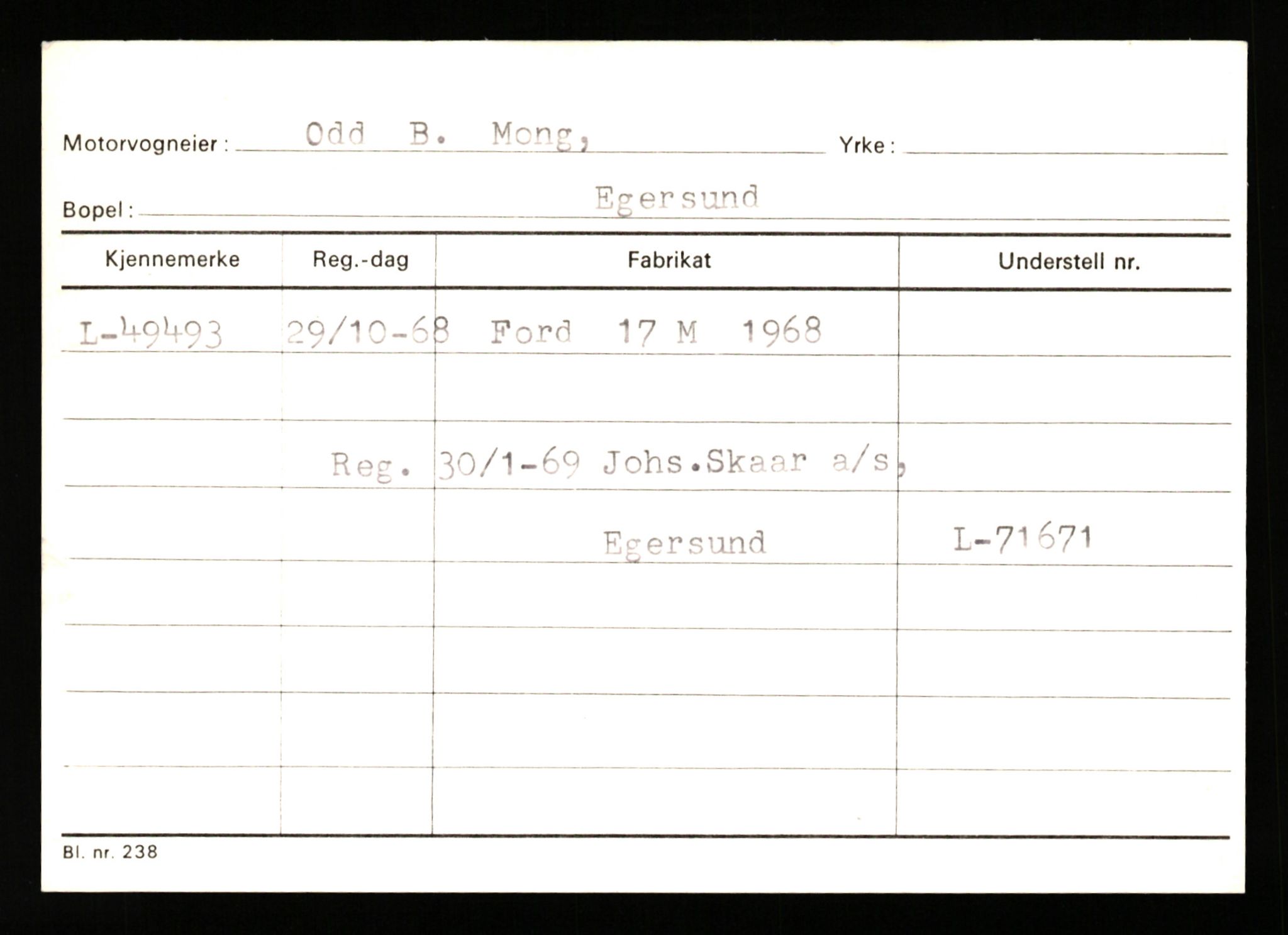 Stavanger trafikkstasjon, AV/SAST-A-101942/0/G/L0007: Registreringsnummer: 49019 - 67460, 1930-1971, p. 63