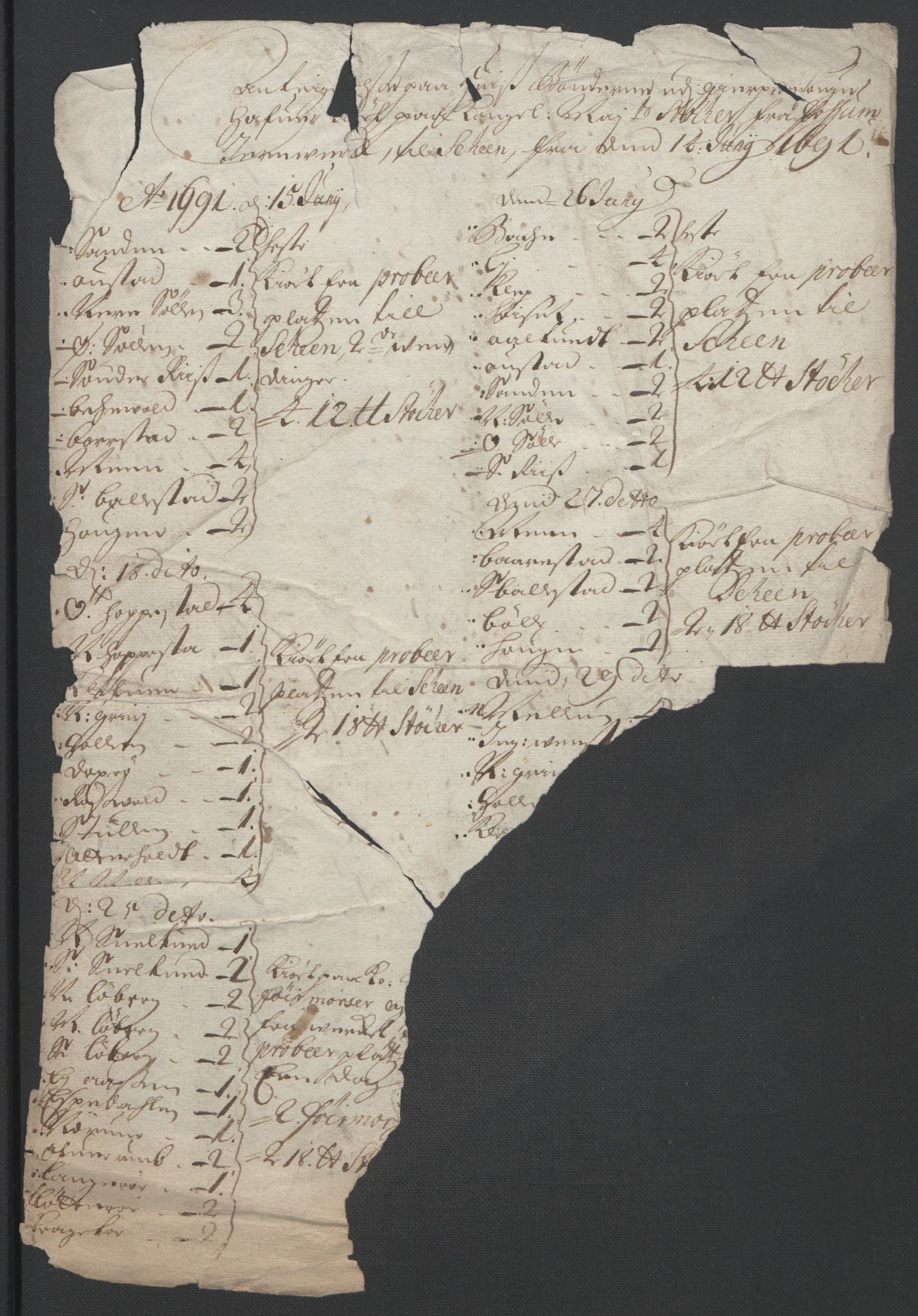 Rentekammeret inntil 1814, Reviderte regnskaper, Fogderegnskap, AV/RA-EA-4092/R36/L2093: Fogderegnskap Øvre og Nedre Telemark og Bamble, 1695, p. 561
