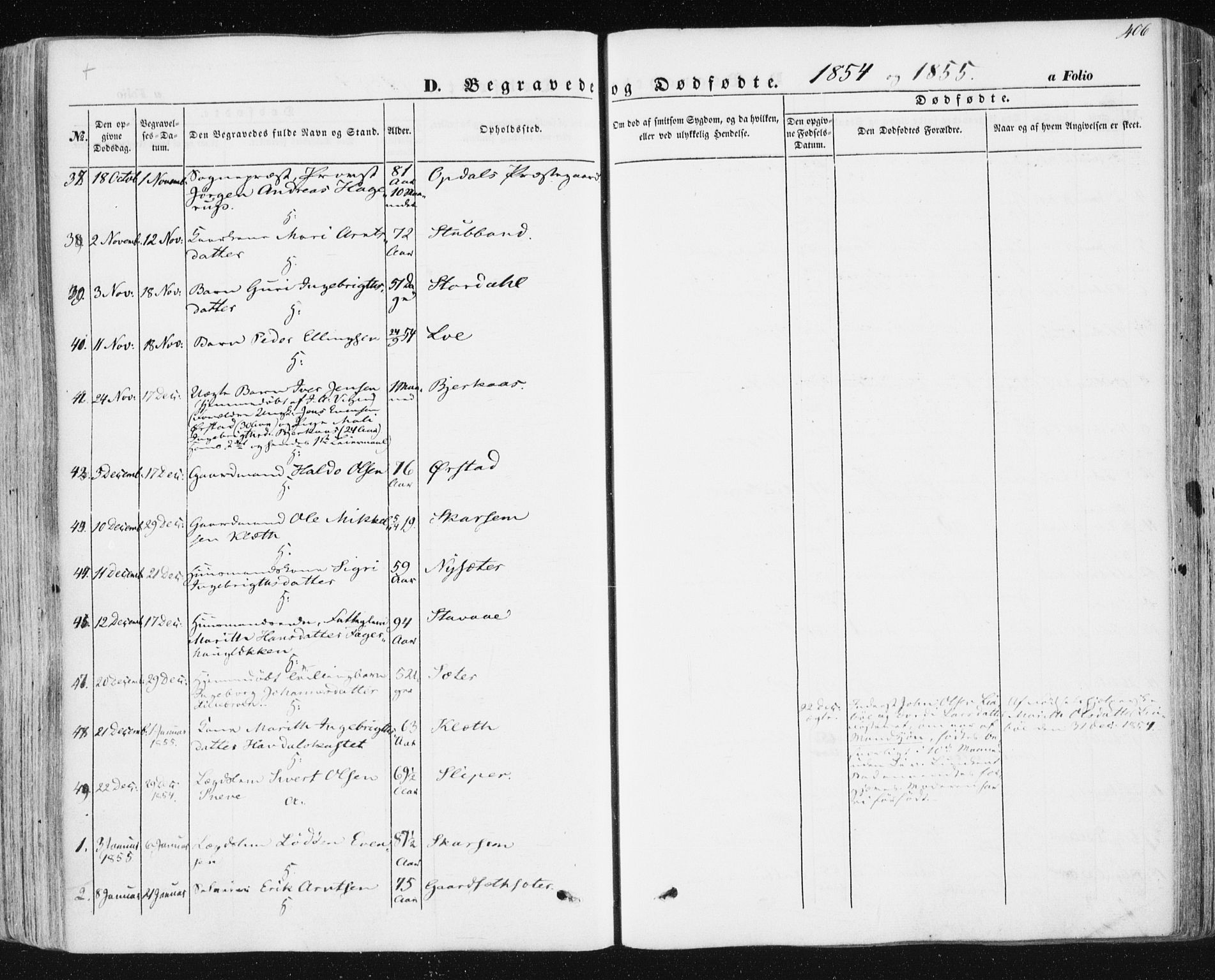 Ministerialprotokoller, klokkerbøker og fødselsregistre - Sør-Trøndelag, AV/SAT-A-1456/678/L0899: Parish register (official) no. 678A08, 1848-1872, p. 406