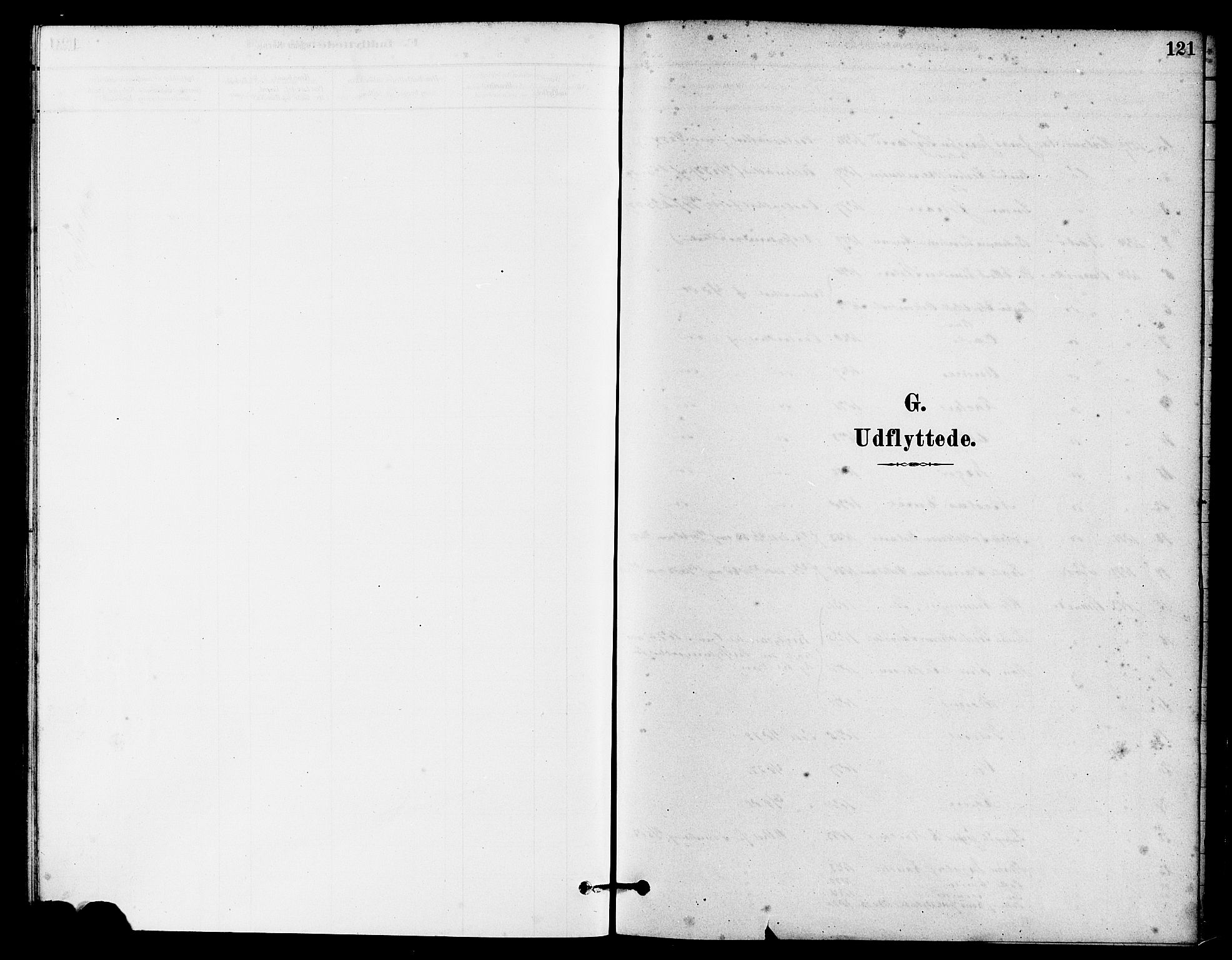 Eigersund sokneprestkontor, SAST/A-101807/S08/L0016: Parish register (official) no. A 16, 1879-1893, p. 121