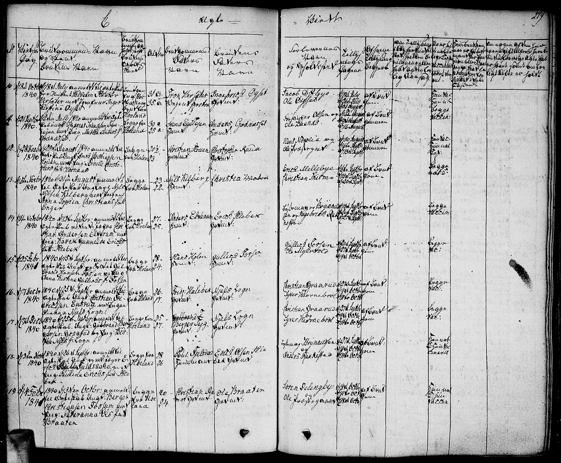 Høland prestekontor Kirkebøker, SAO/A-10346a/F/Fa/L0008: Parish register (official) no. I 8, 1827-1845, p. 279