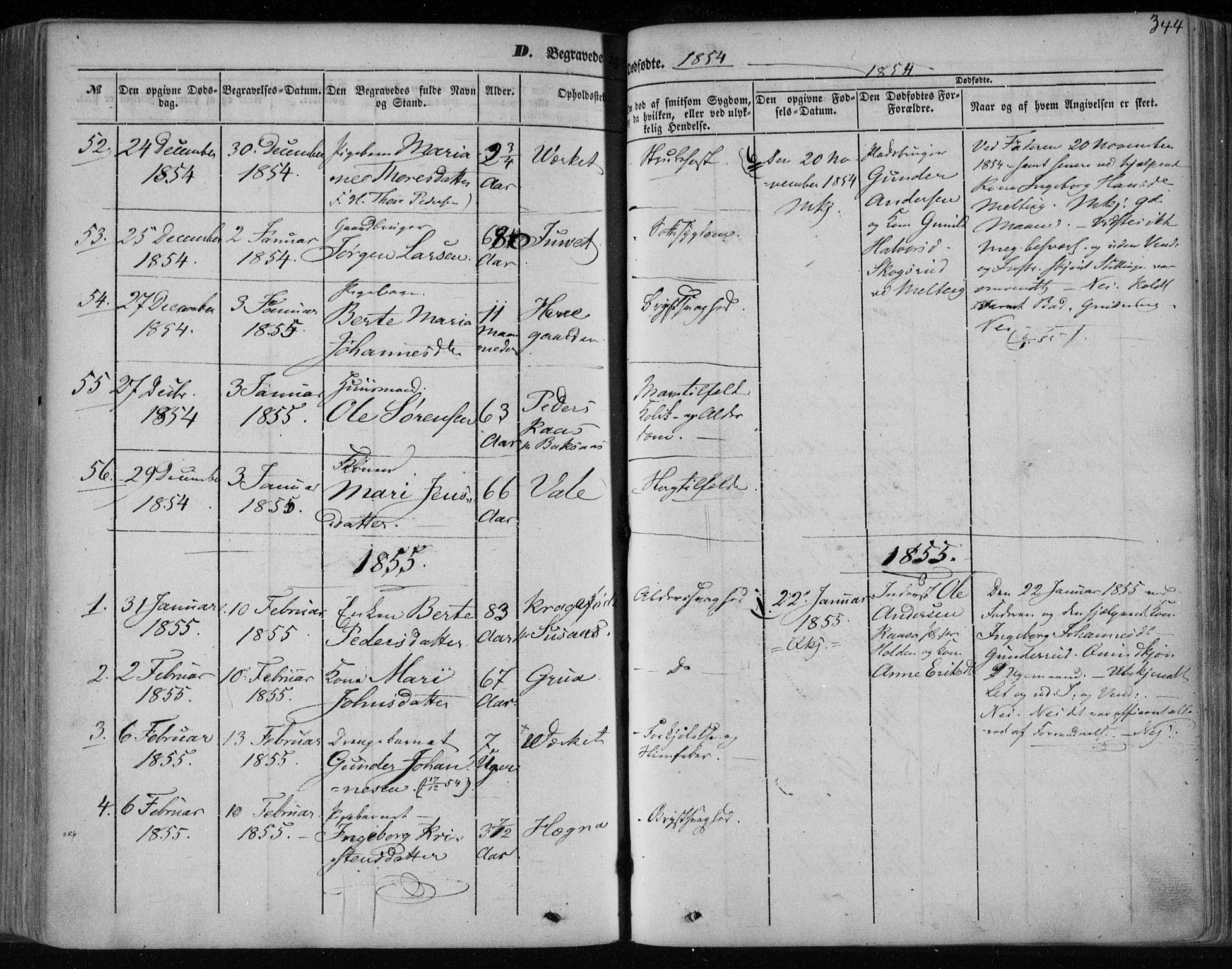 Holla kirkebøker, AV/SAKO-A-272/F/Fa/L0005: Parish register (official) no. 5, 1849-1860, p. 344