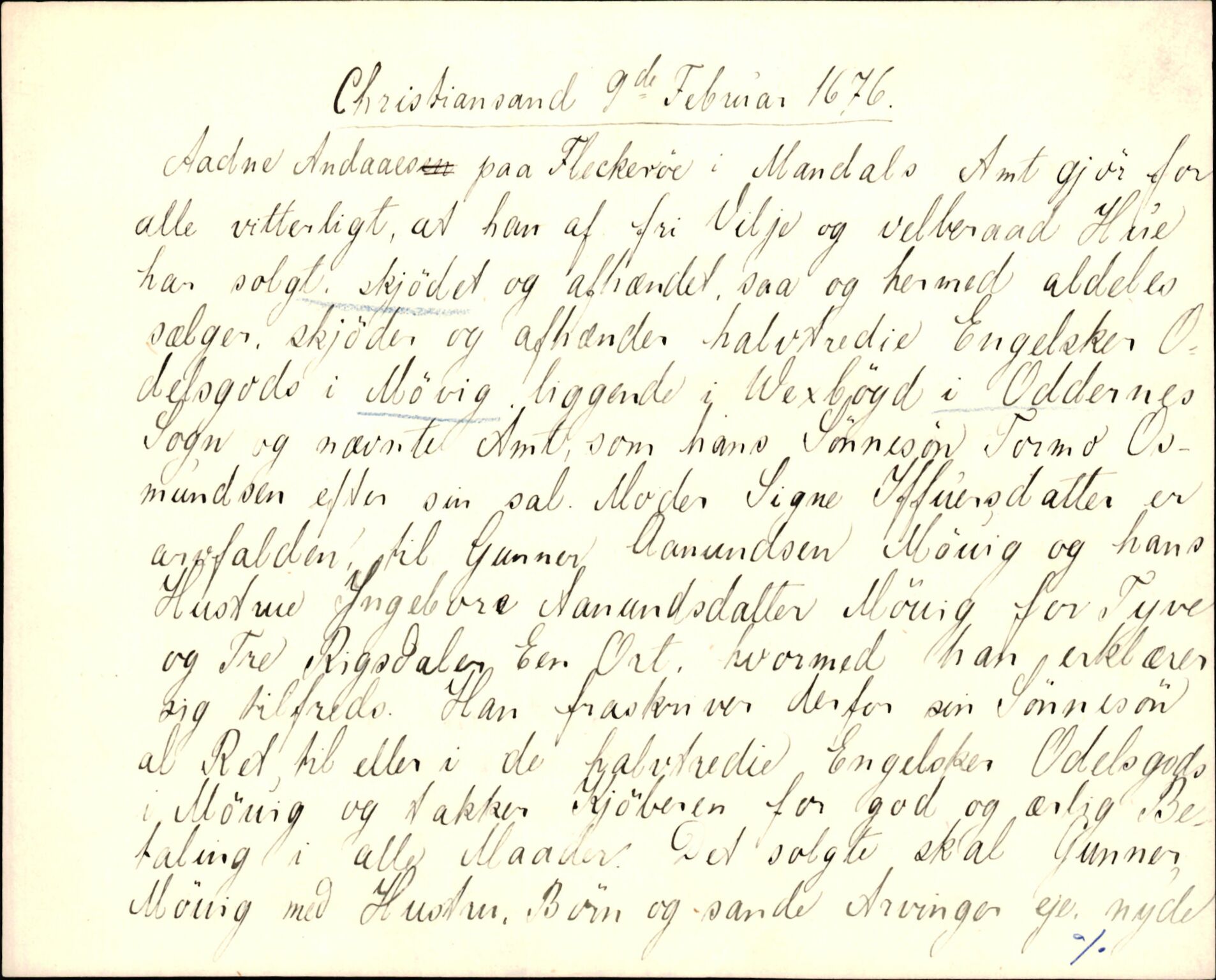 Riksarkivets diplomsamling, AV/RA-EA-5965/F35/F35d/L0005: Innlånte diplomer, seddelregister, 1661-1690, p. 319