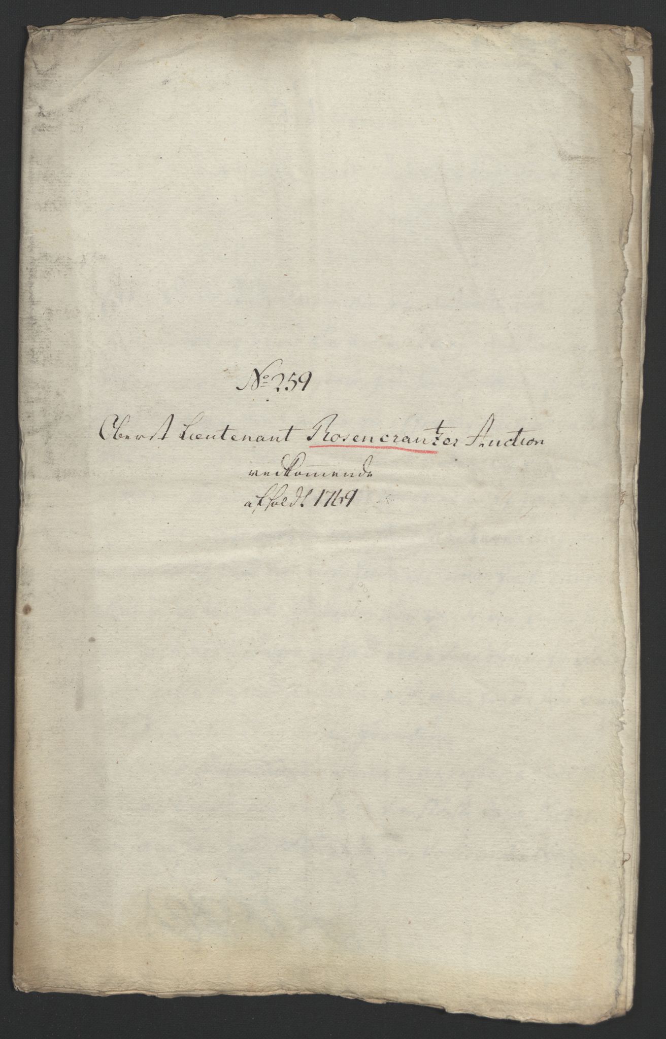 Forsvaret, Generalauditøren, RA/RAFA-1772/F/Fj/Fja/L0027: --, 1769-1824, p. 42