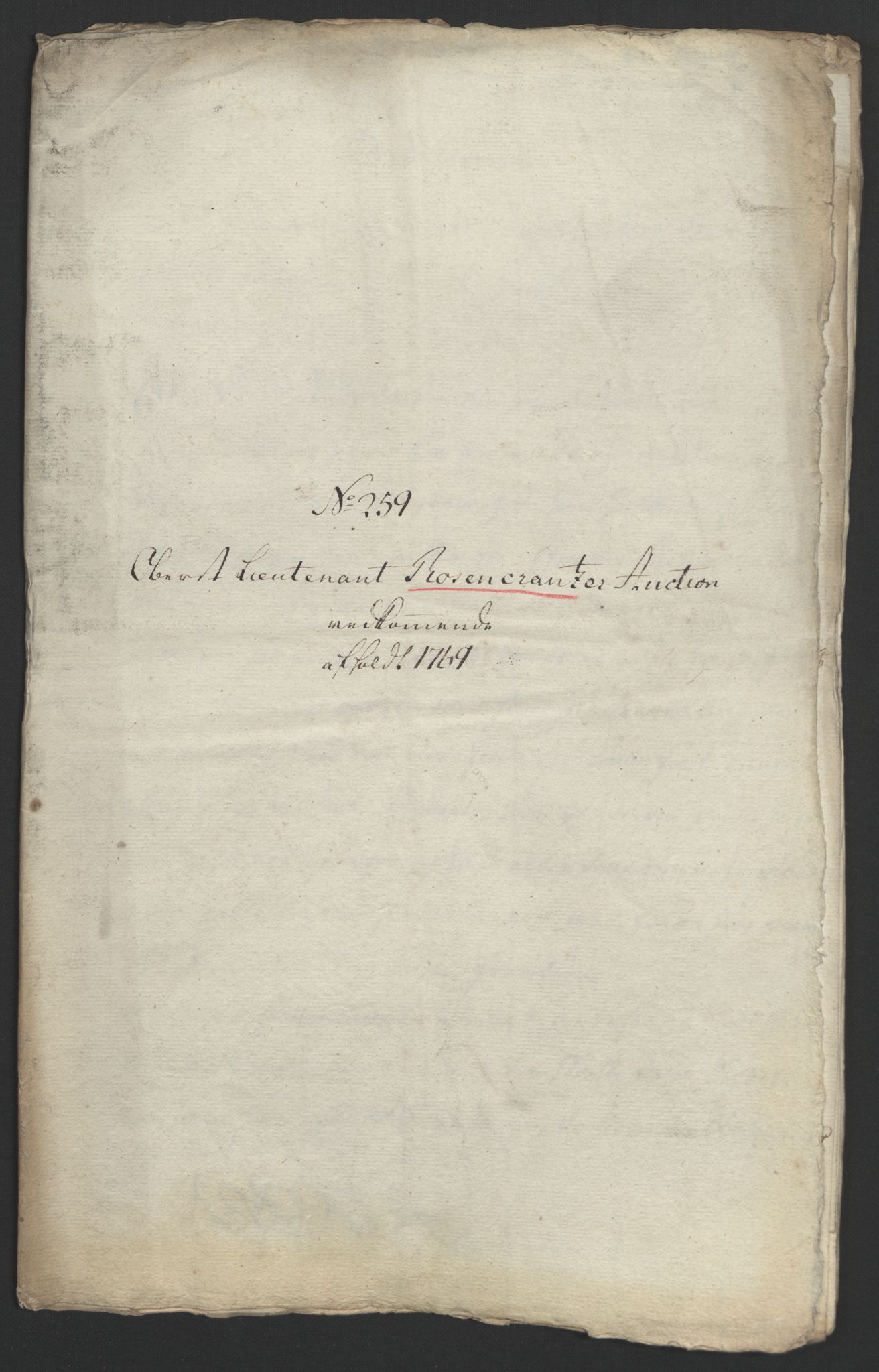 Forsvaret, Generalauditøren, AV/RA-RAFA-1772/F/Fj/Fja/L0027: --, 1769-1824, p. 42