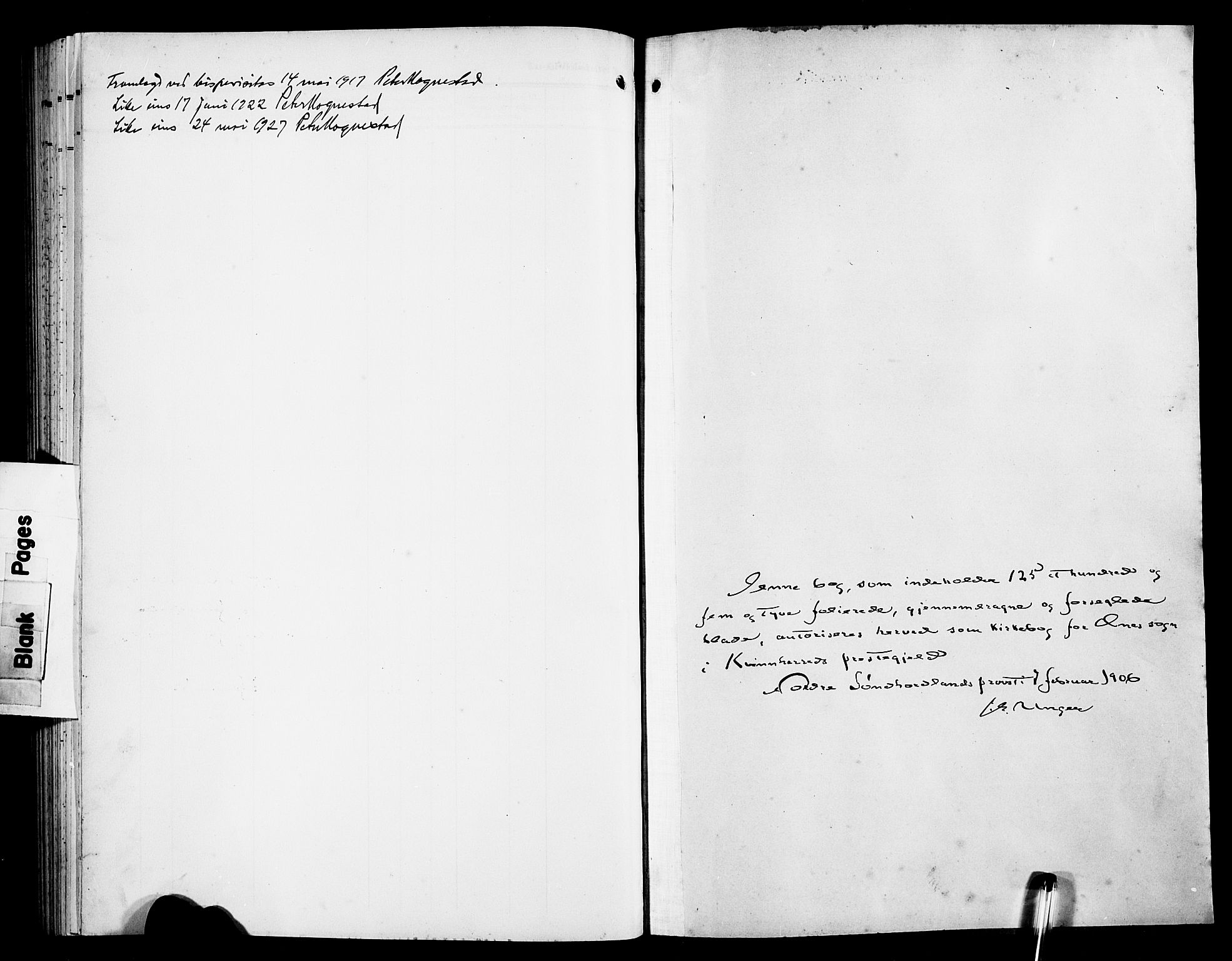 Kvinnherad sokneprestembete, SAB/A-76401/H/Hab: Parish register (copy) no. D 2, 1906-1926